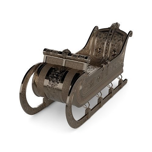 Snow Sled 3D model