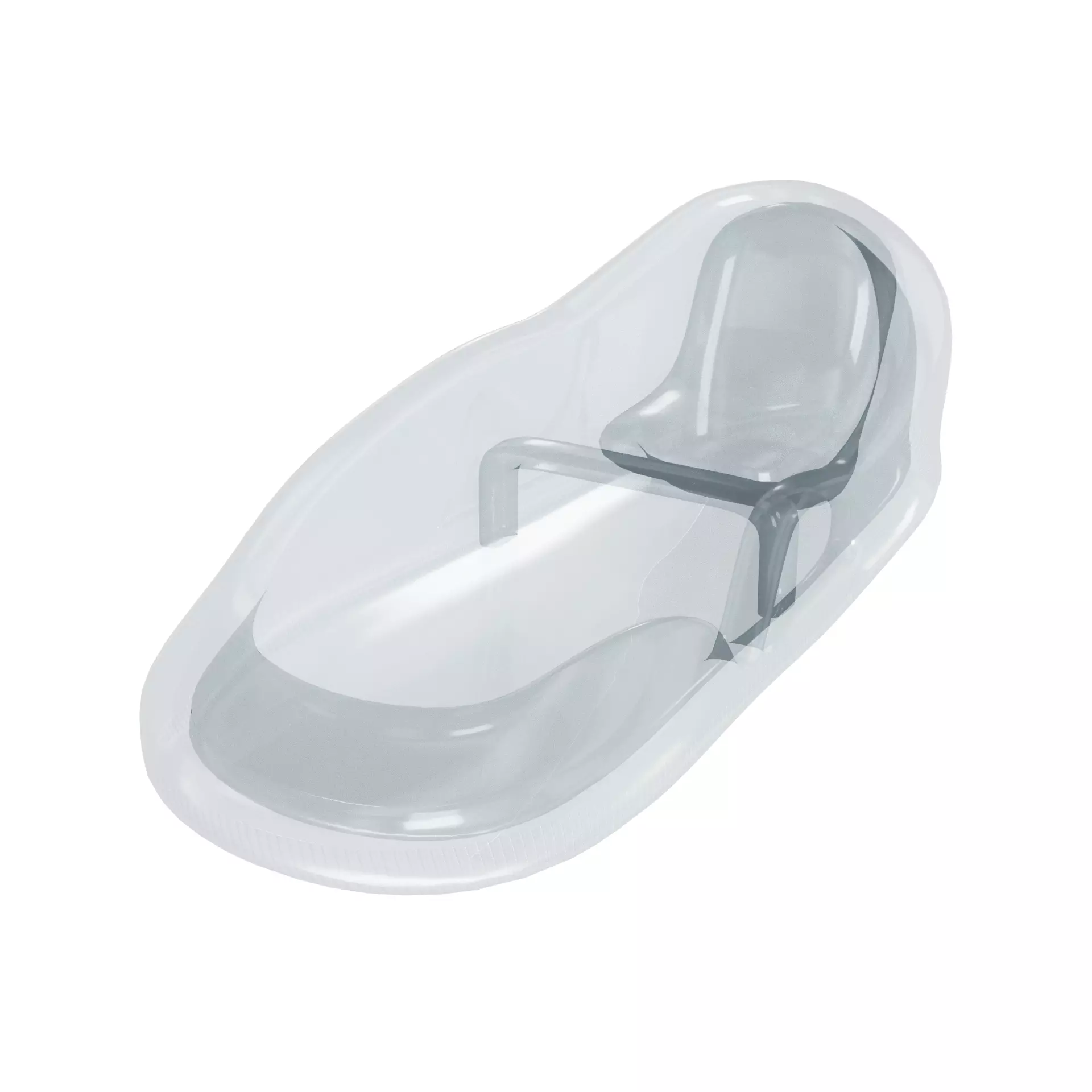 Toboggan Low-poly 3D model_0