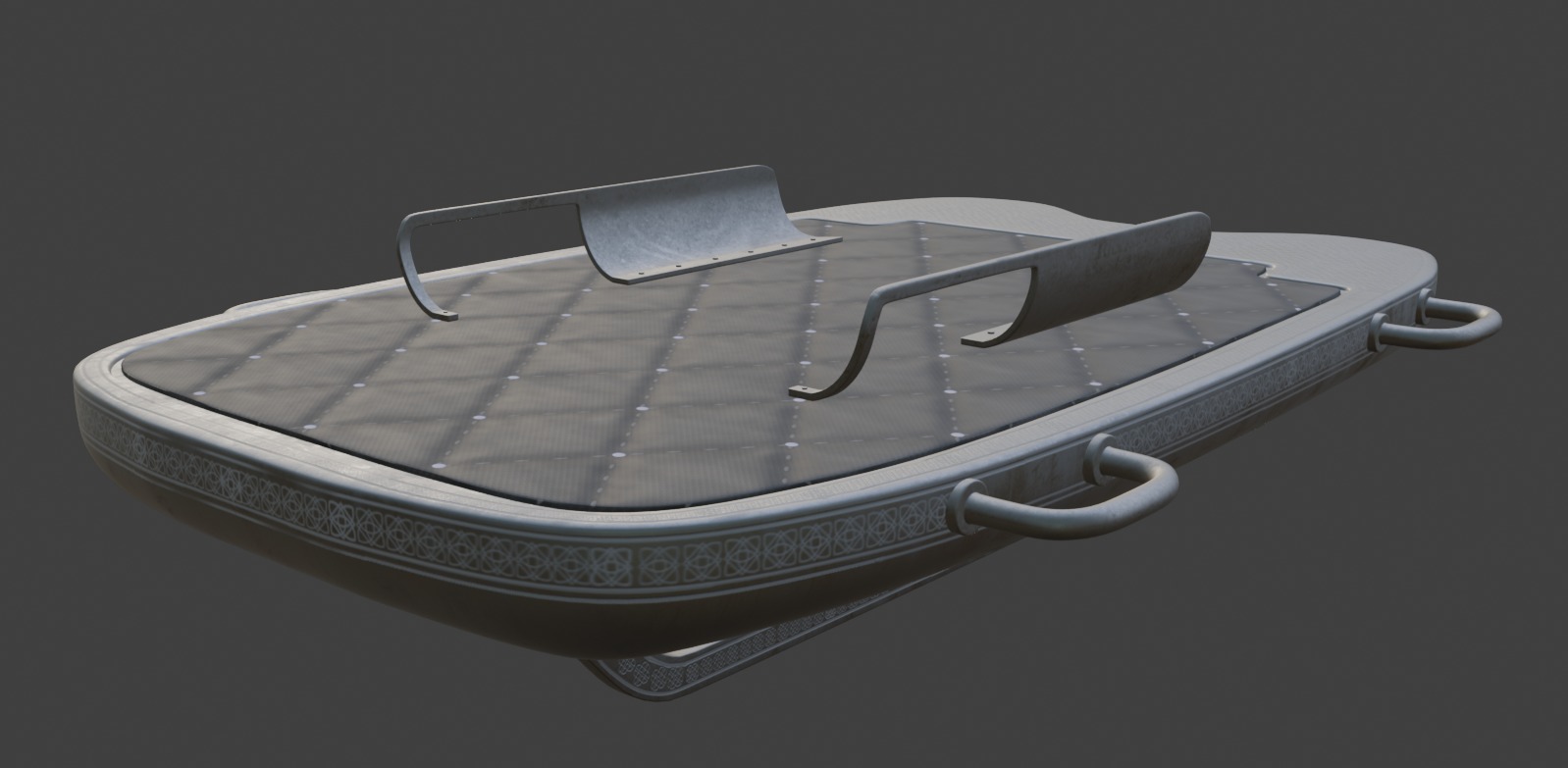 Skeleton Sled 3D model_2