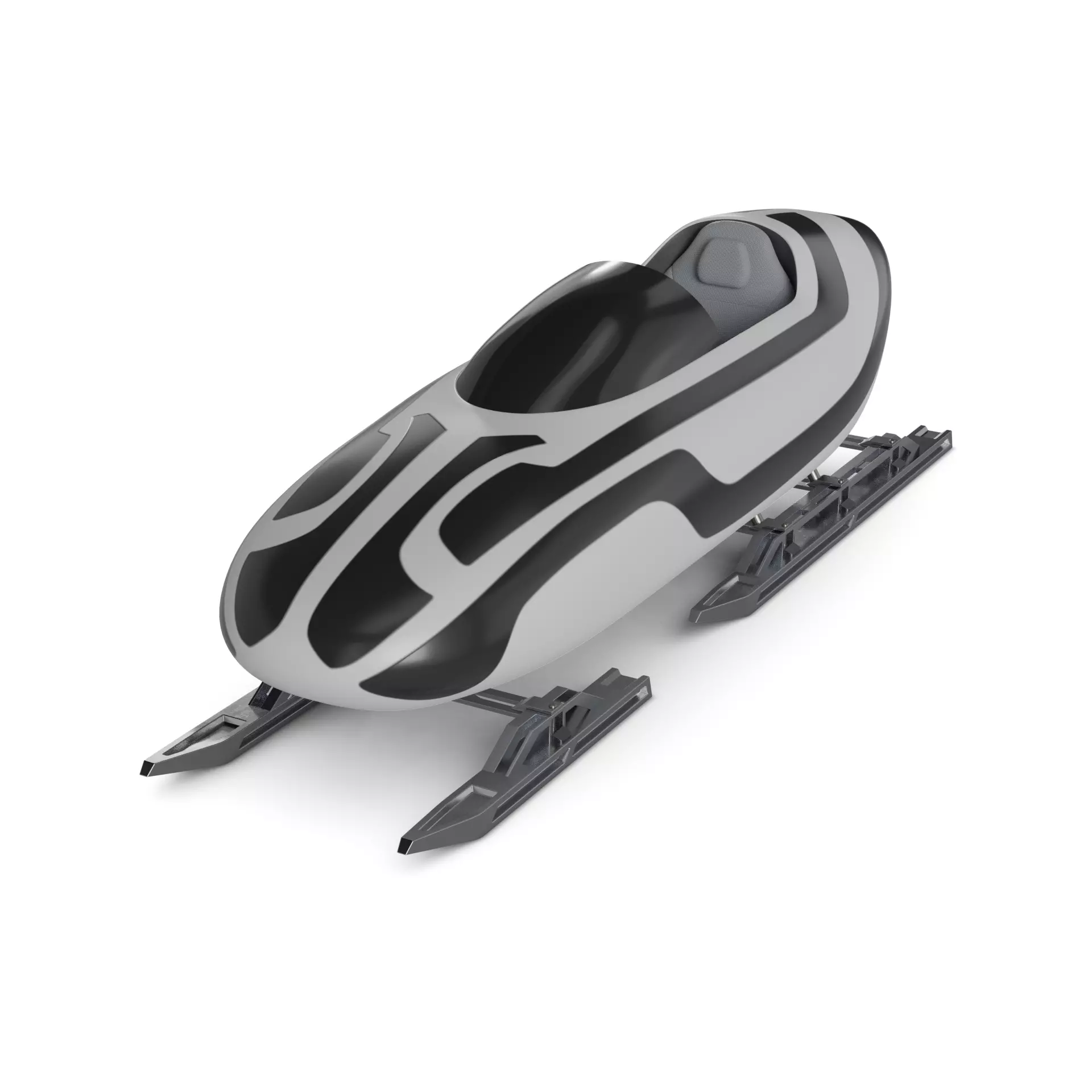 Skeleton Sled 3D model_0