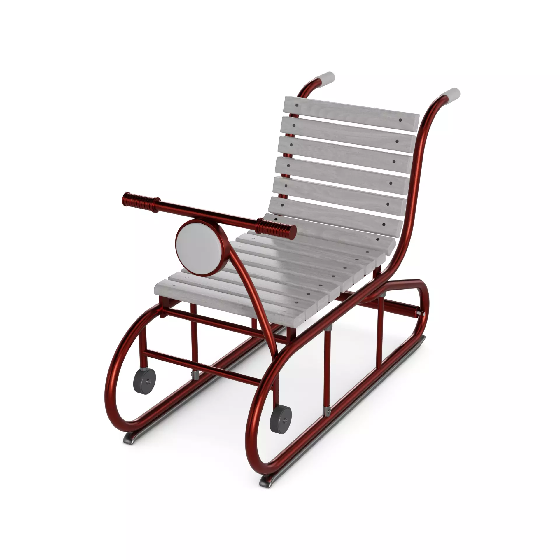 Kicksled 3D model_0