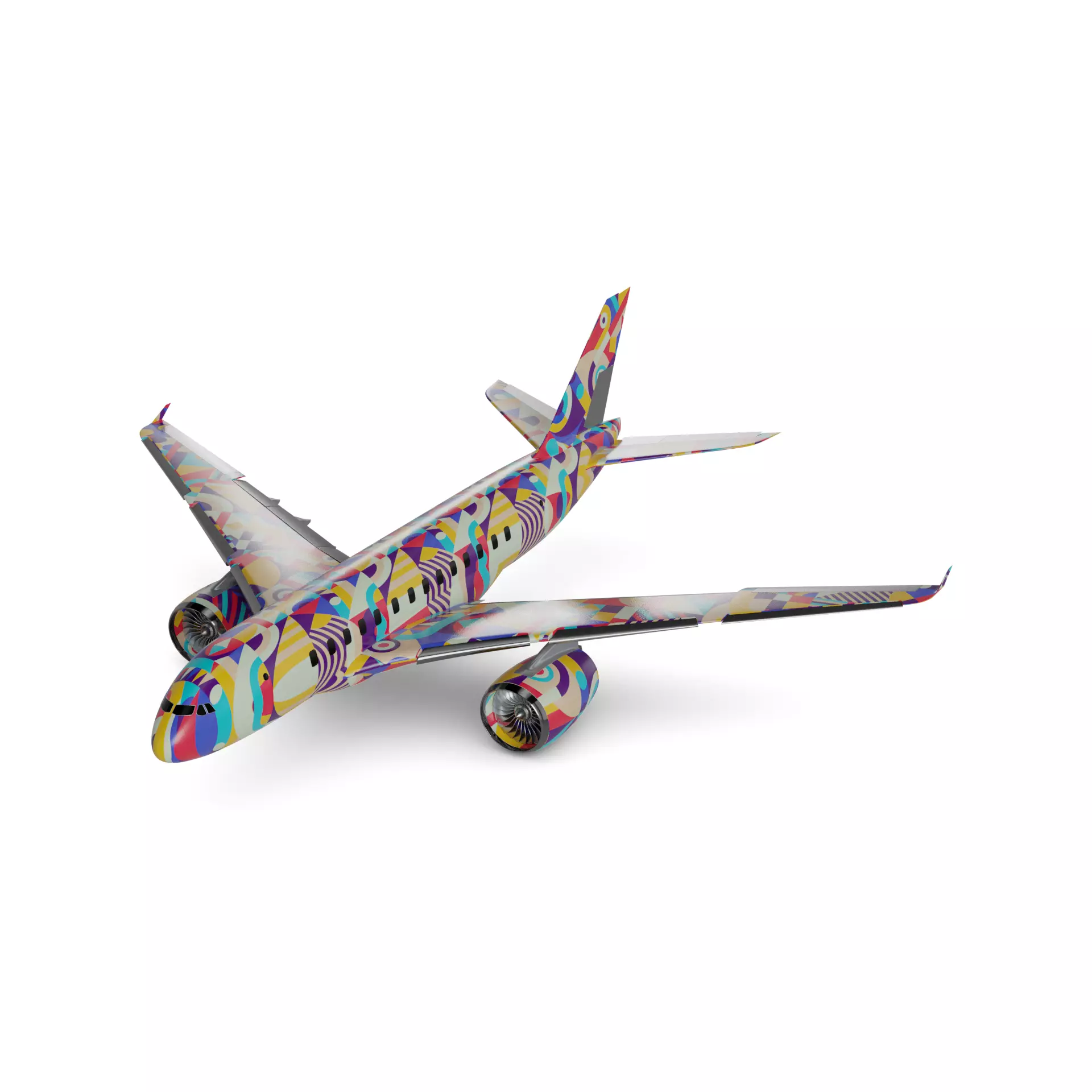 Commercial Airliner 3D model_0