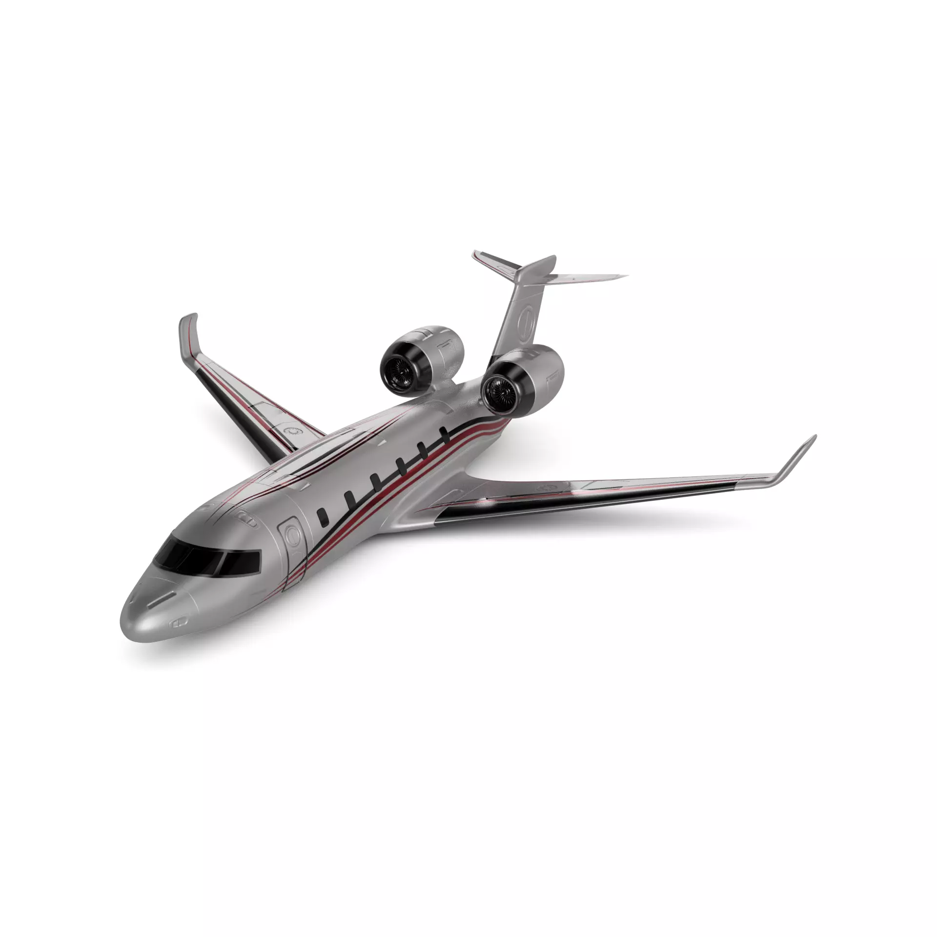 Private Jet 3D model_0