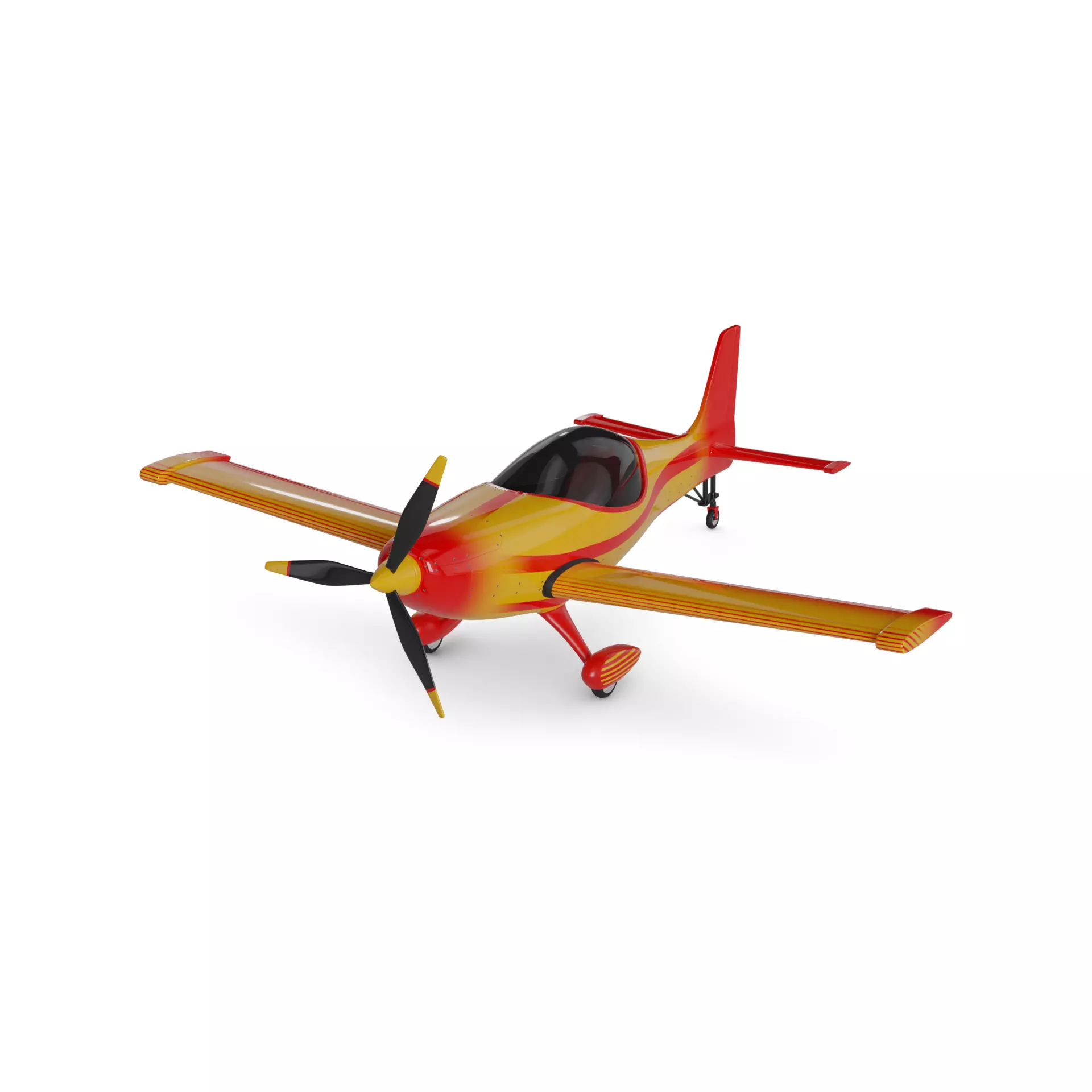 Light Aircraft 3D model_0