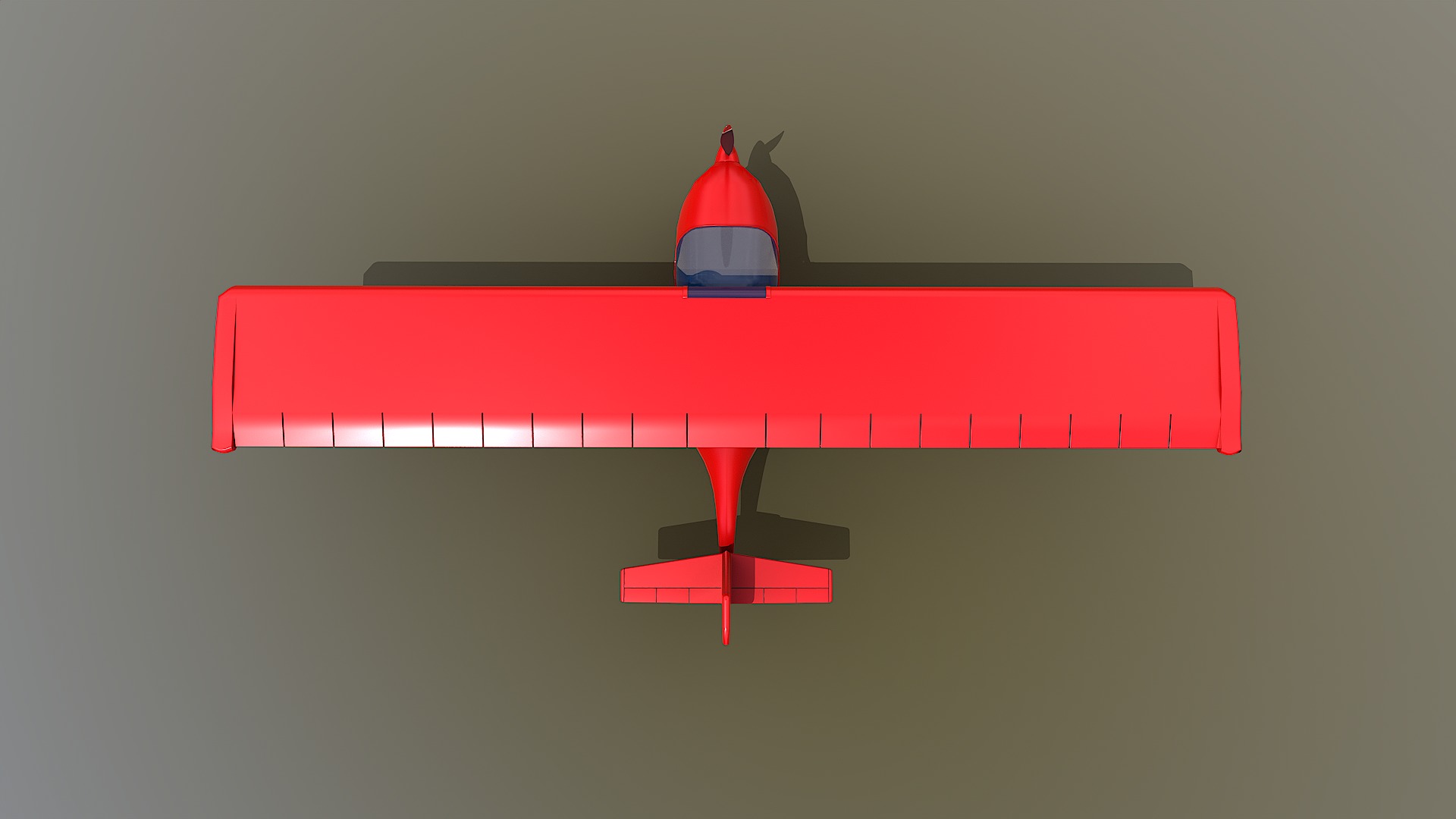 Ultralight Aircraft Low-poly 3D model_10
