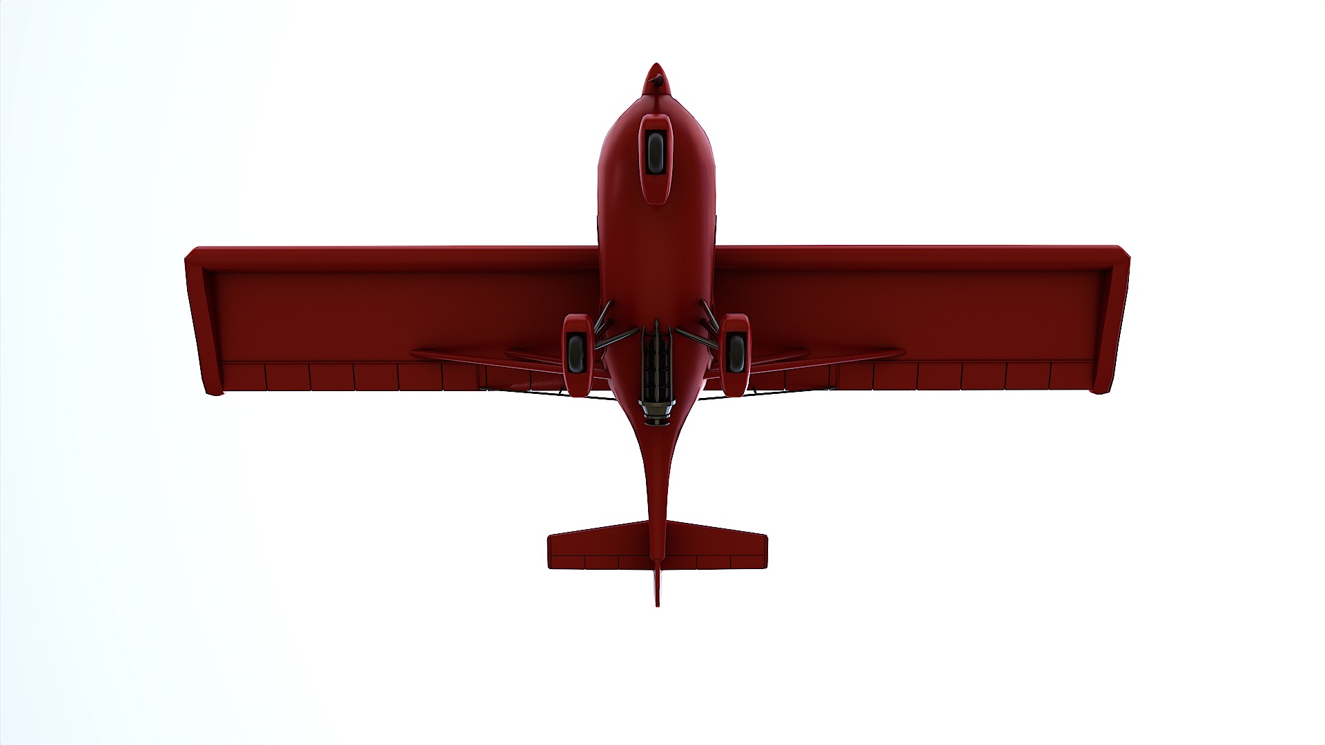 Ultralight Aircraft Low-poly 3D model_13