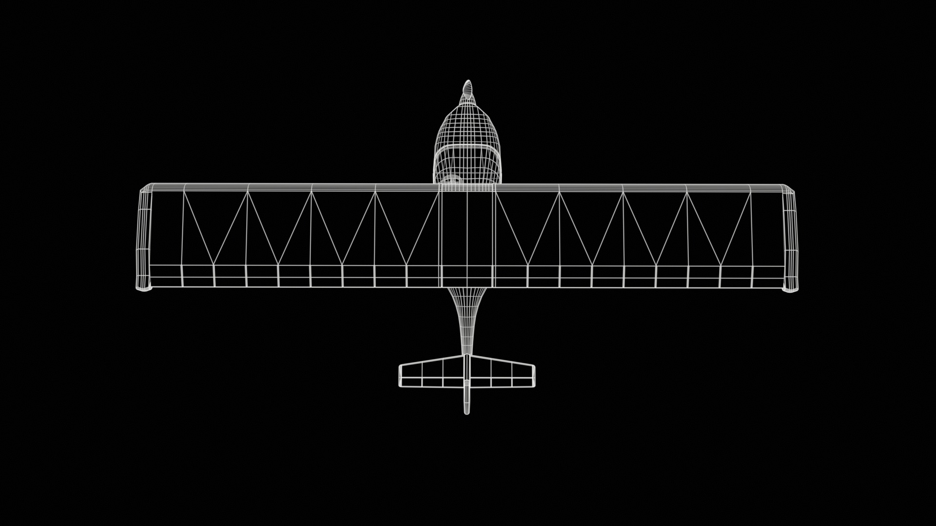 Ultralight Aircraft Low-poly 3D model_11