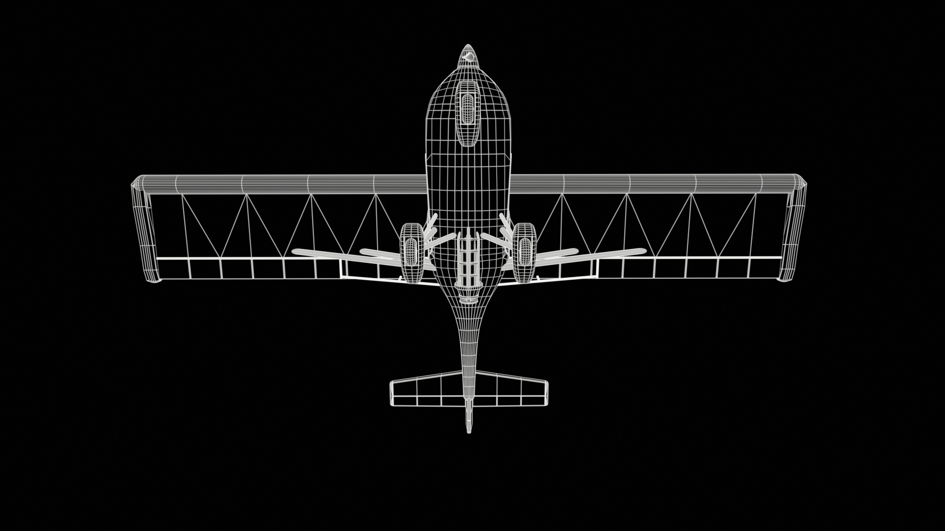 Ultralight Aircraft Low-poly 3D model_14