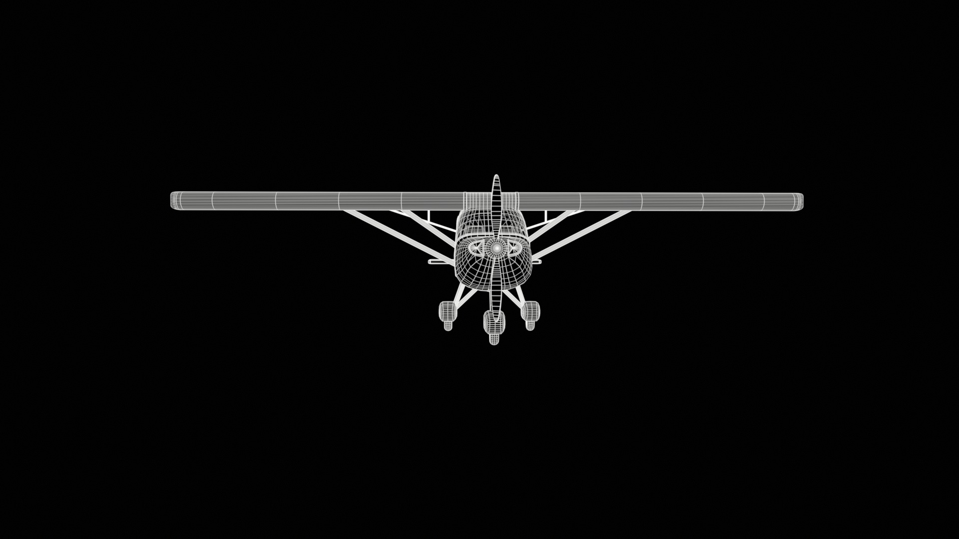 Ultralight Aircraft Low-poly 3D model_5