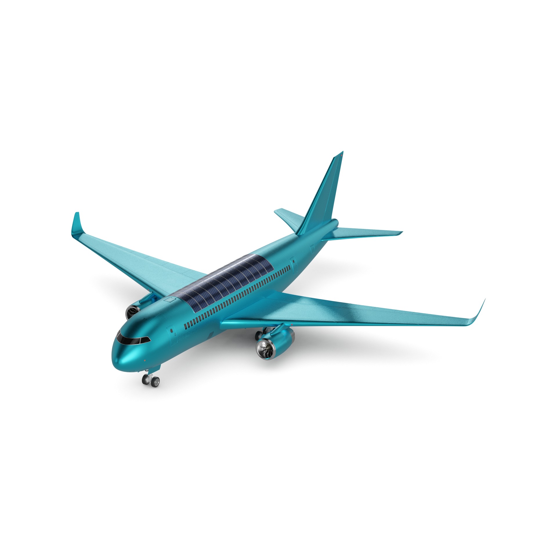 Electric Hybrid Aircraft 3D model_44