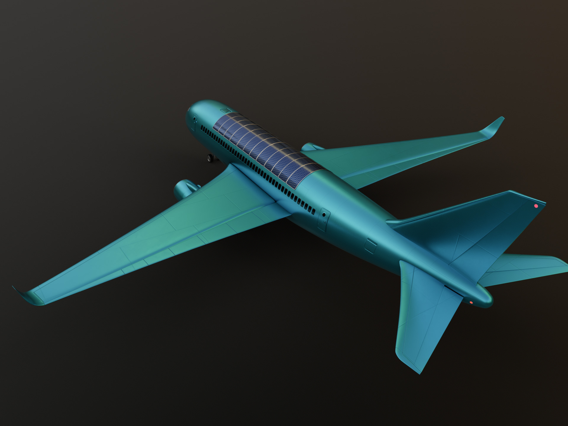 Electric Hybrid Aircraft 3D model_9