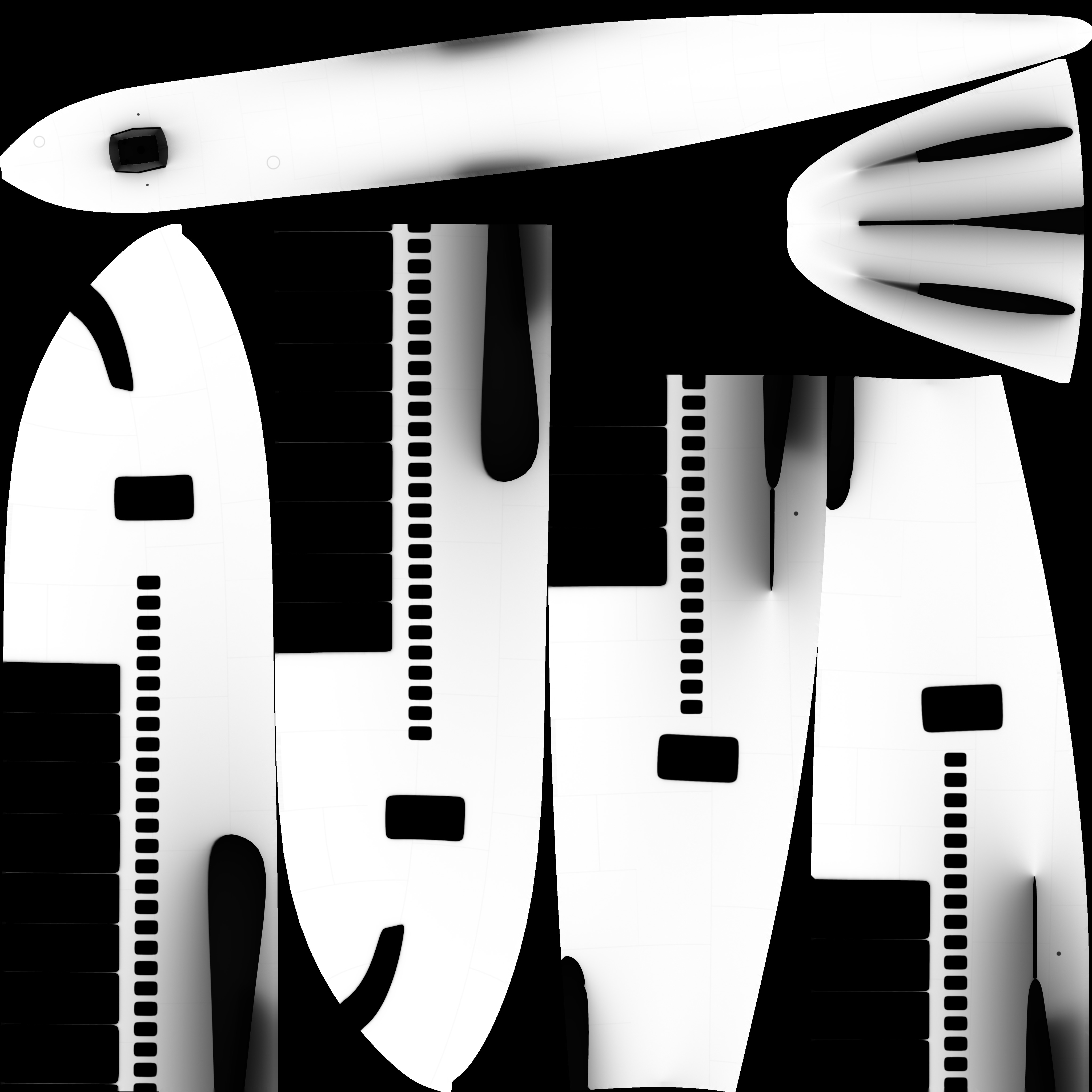 Electric Hybrid Aircraft 3D model_22