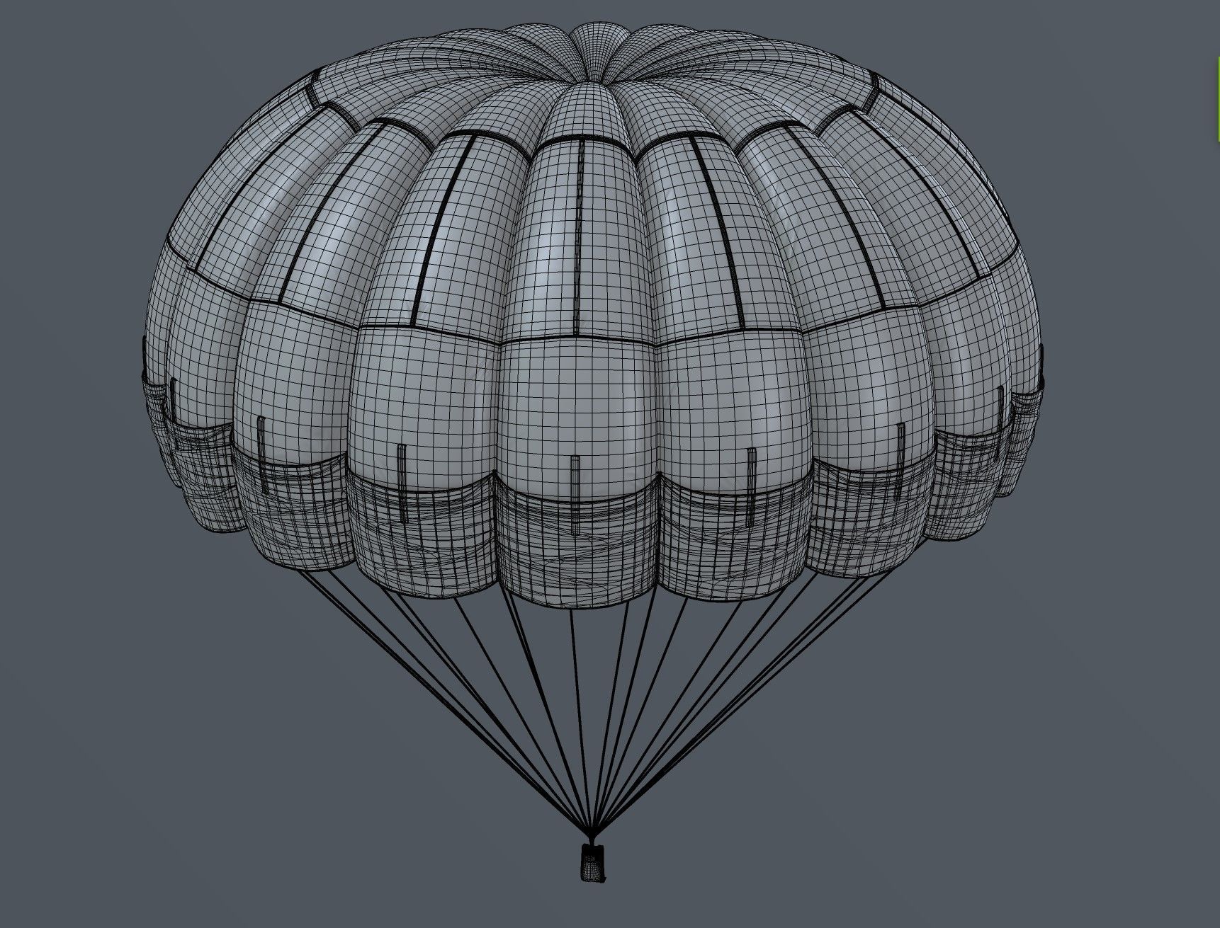 Parachute 3D model_2