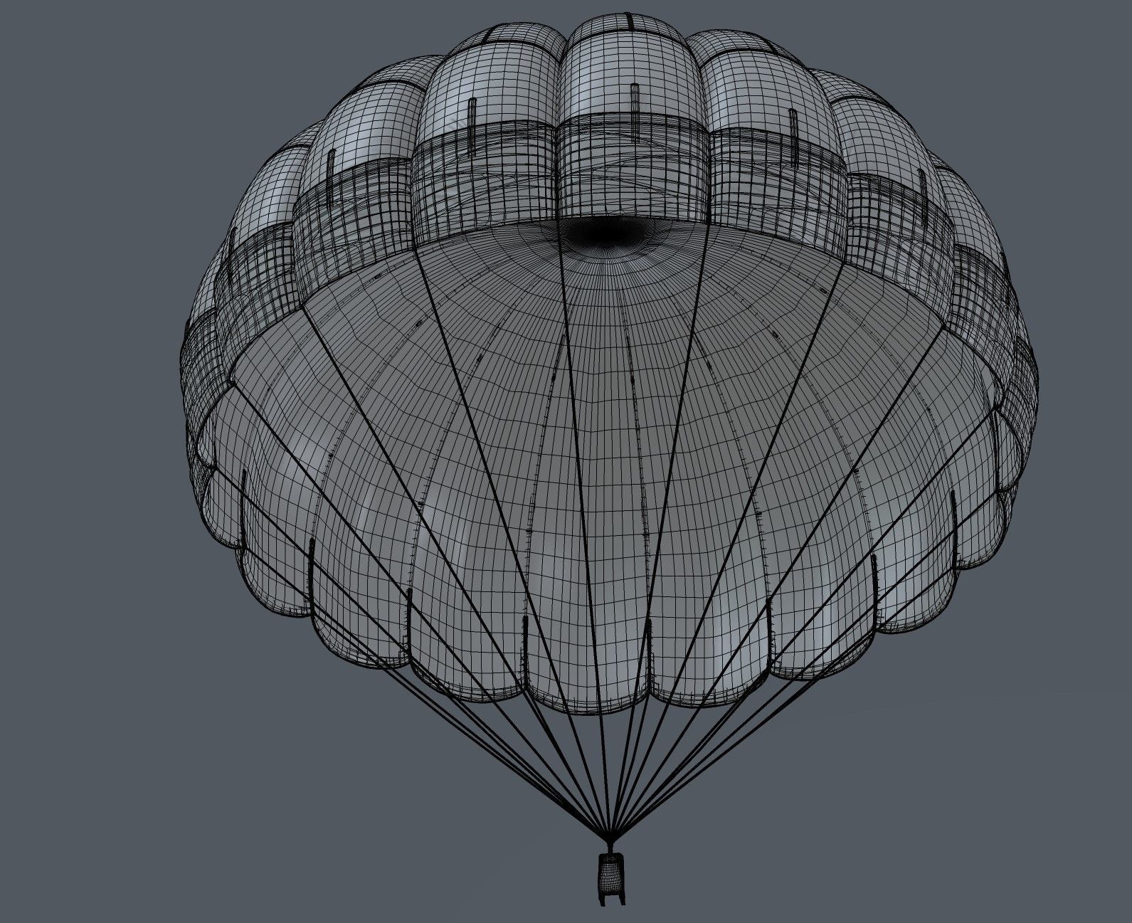Parachute 3D model_4