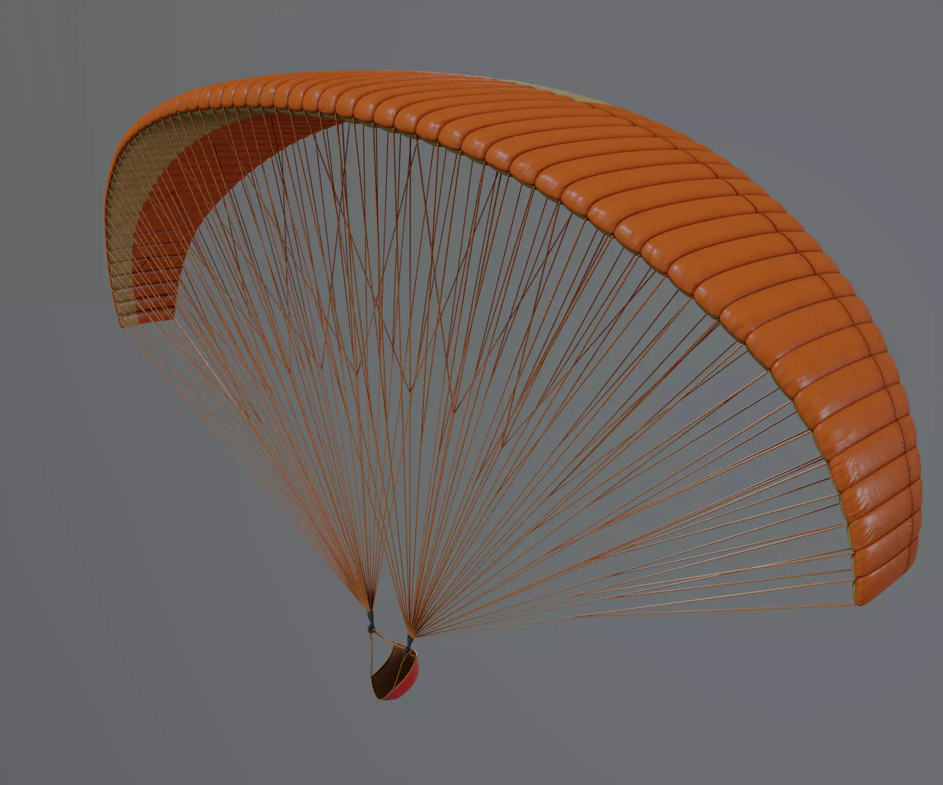 Unpowered Paraglider 3D model_0