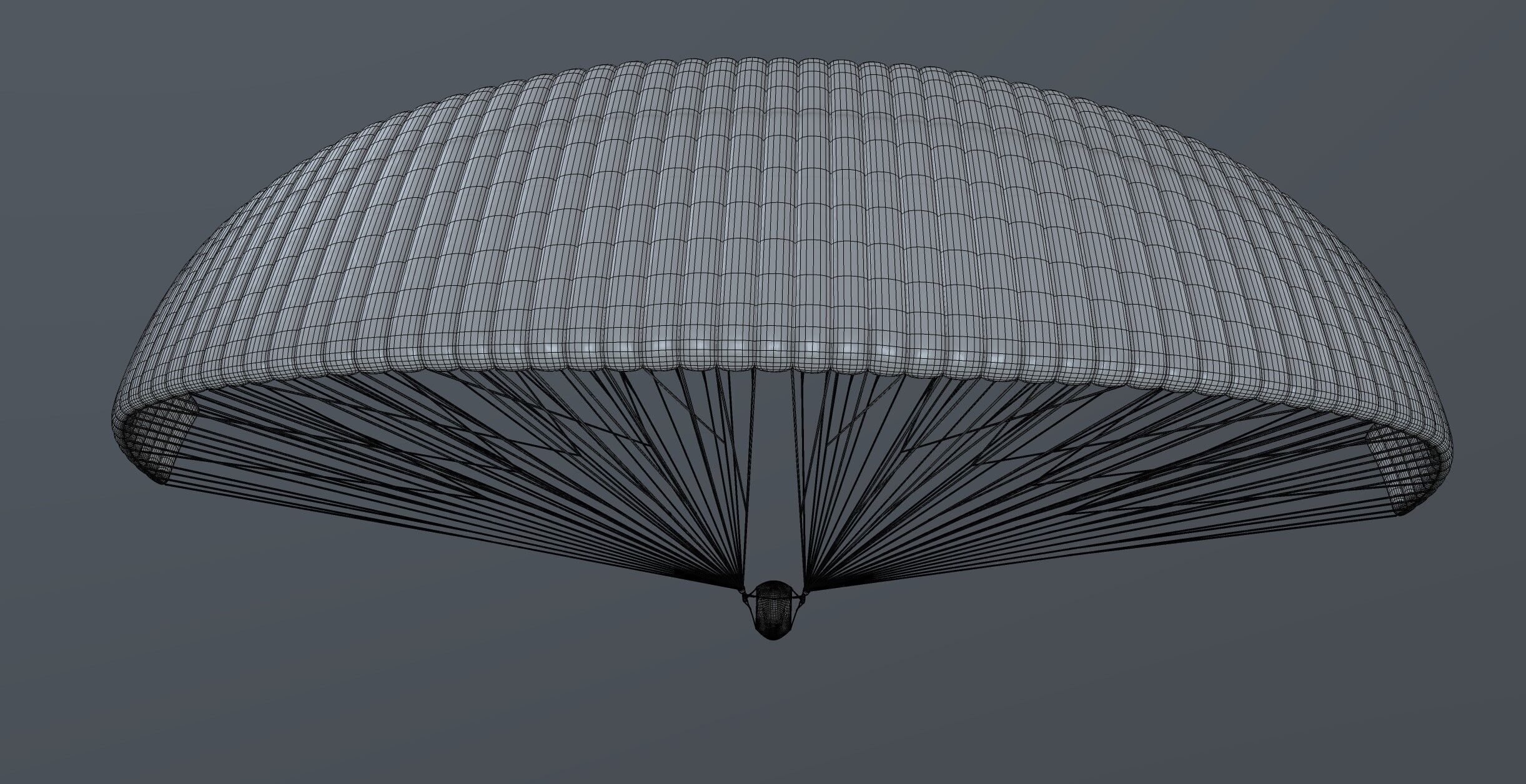 Unpowered Paraglider 3D model_5