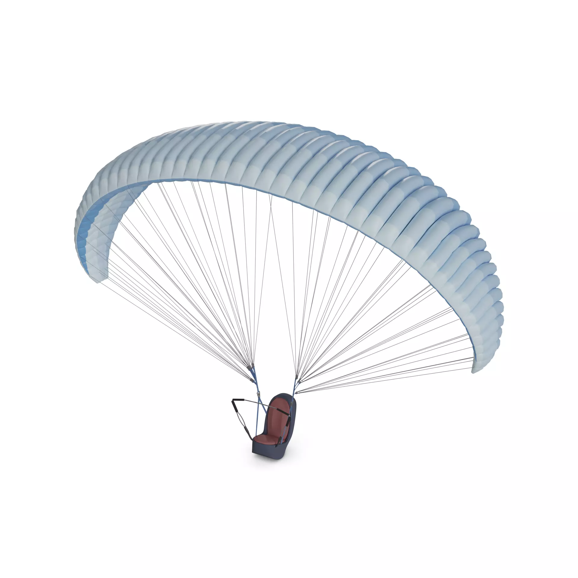 Unpowered Paraglider 3D model_0
