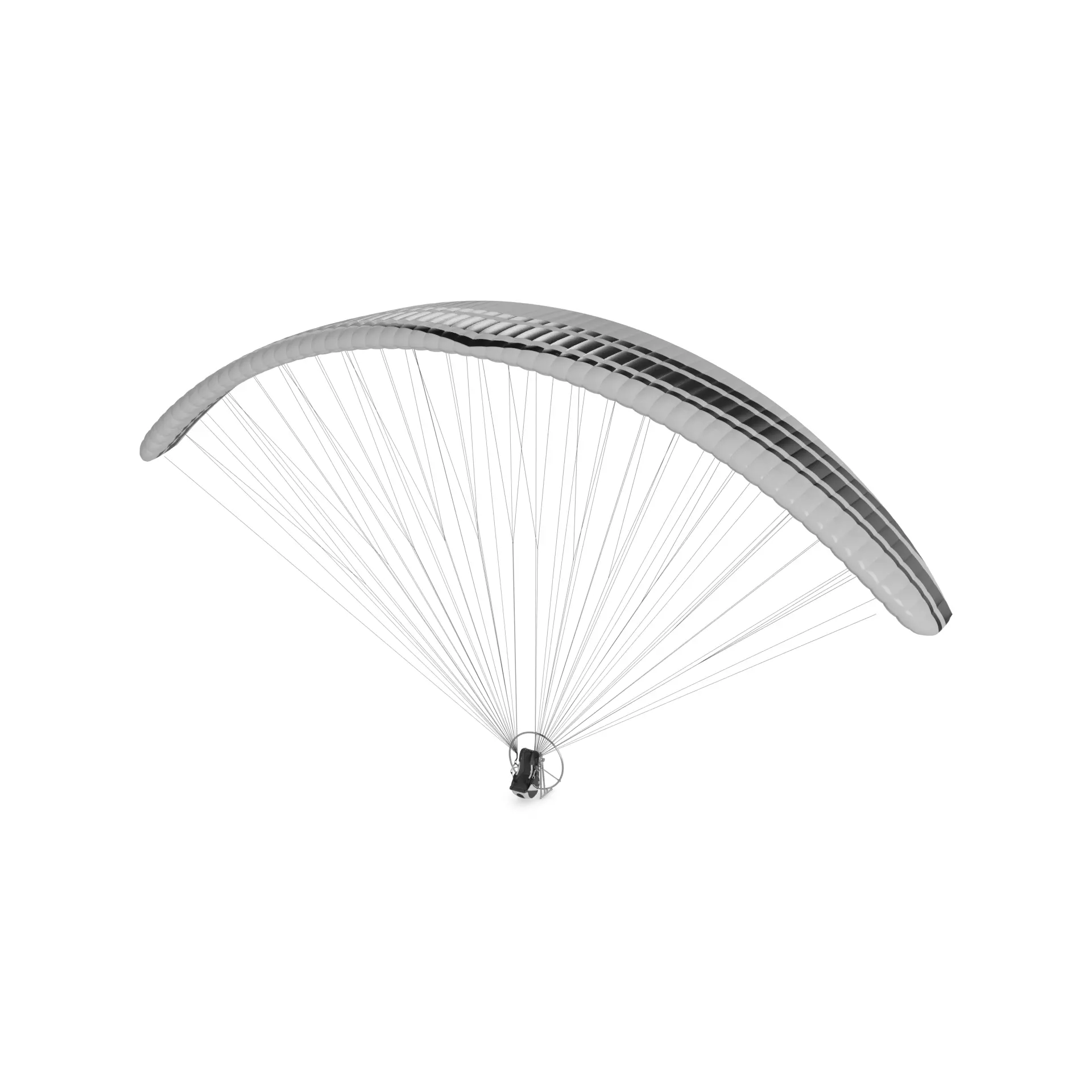 Unpowered Paraglider 3D model_0