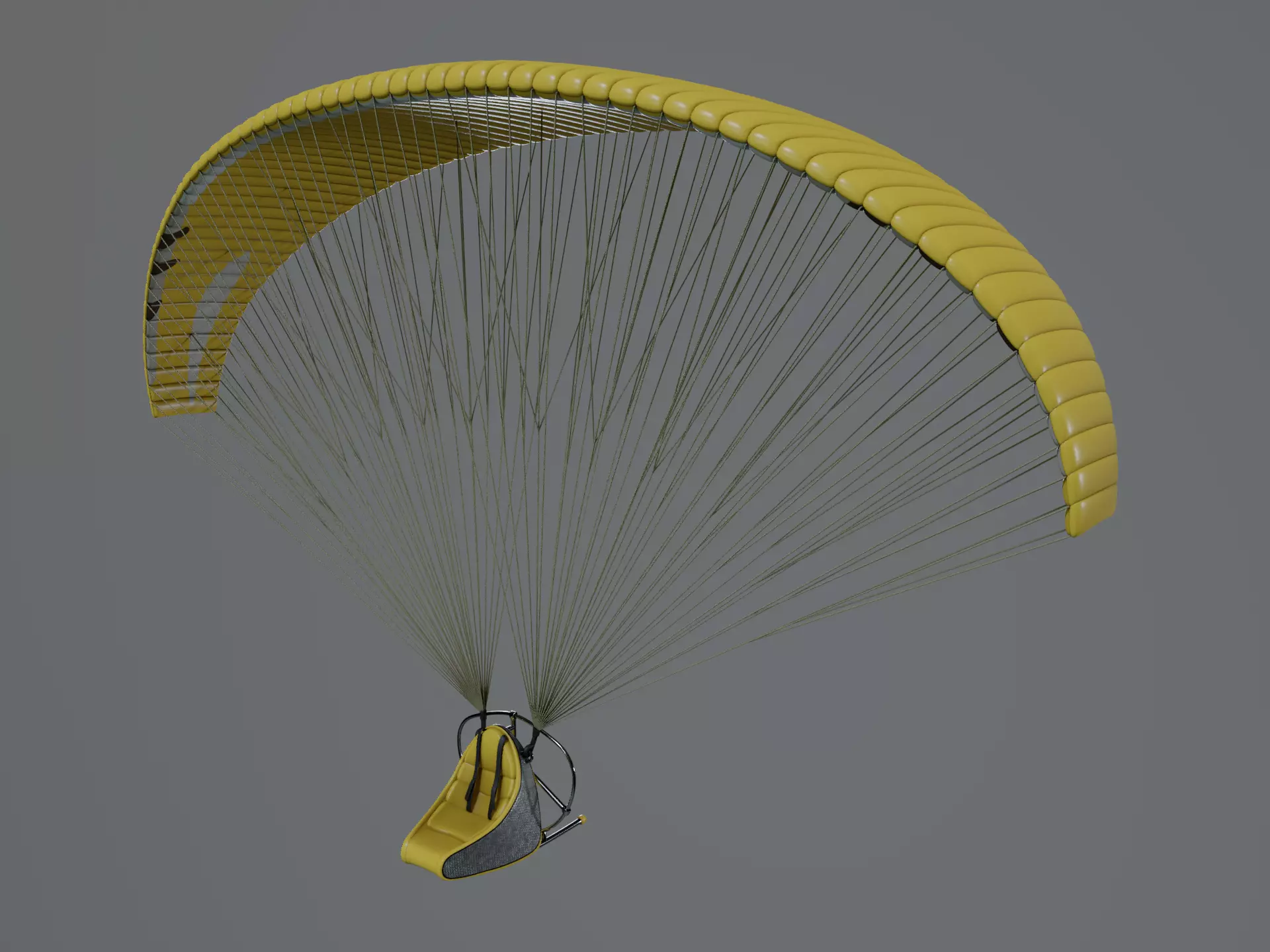Unpowered Paraglider 3D model_0
