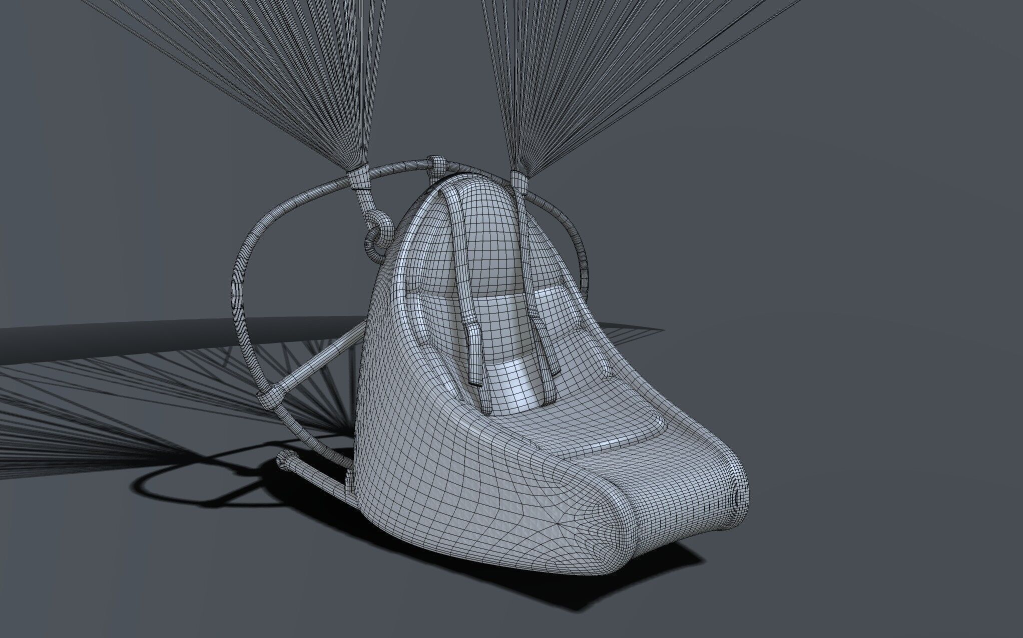 Unpowered Paraglider 3D model_6