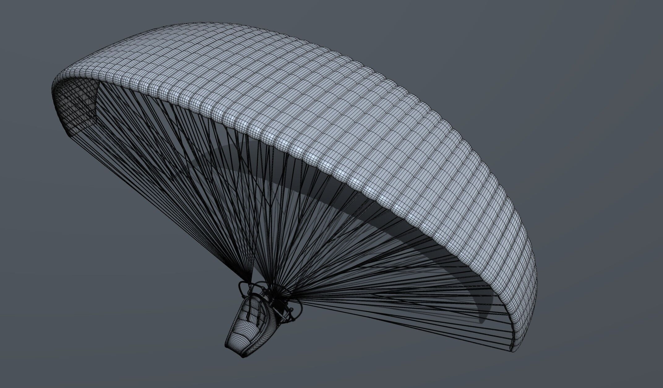 Unpowered Paraglider 3D model_4