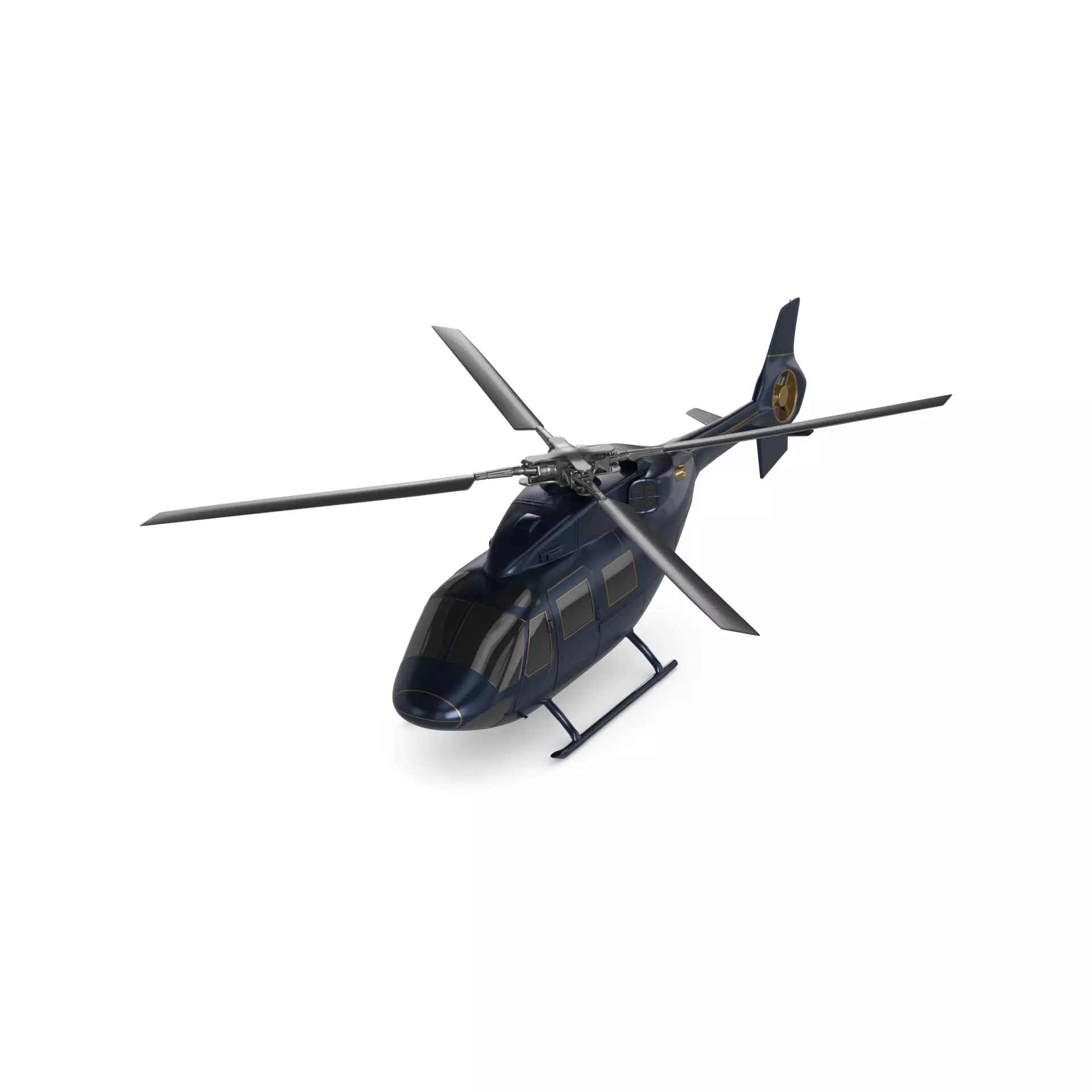 Medium Helicopter 3D model_0