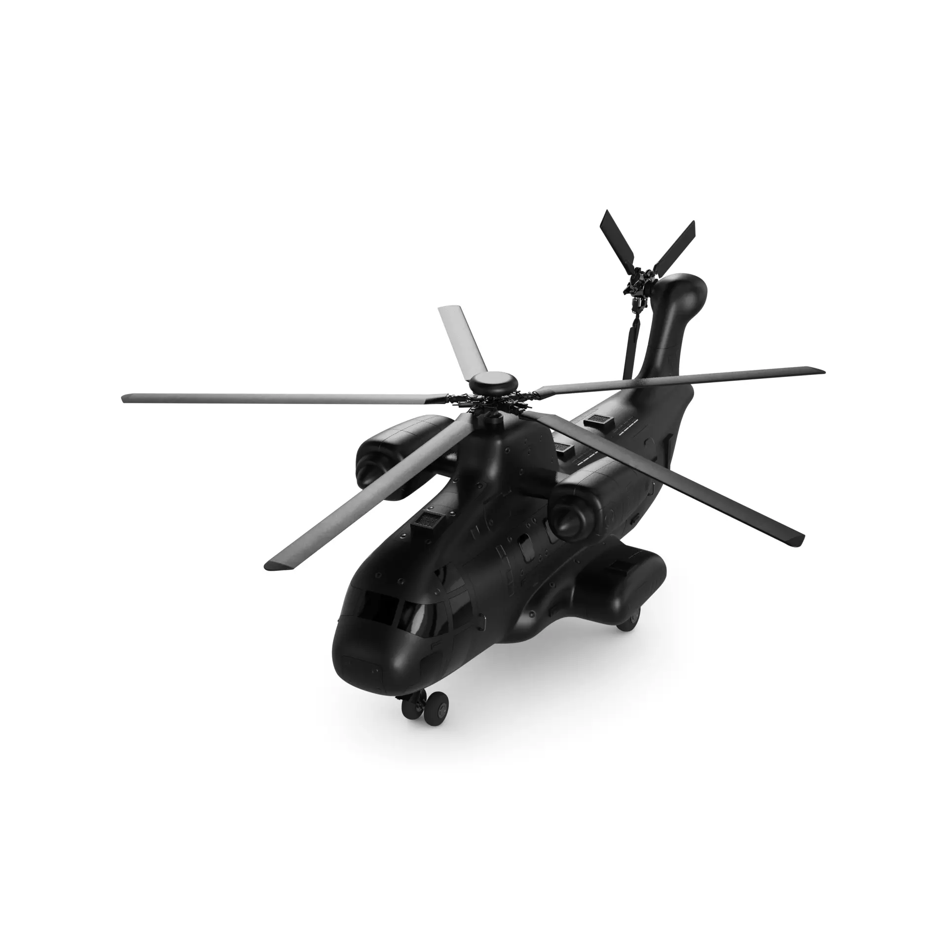 Heavy Lift Helicopter 3D model_0