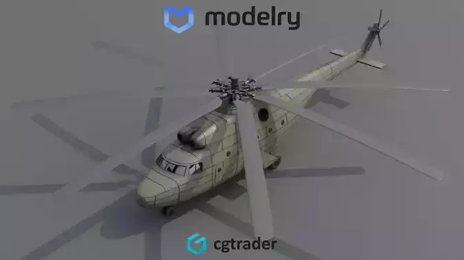 Heavy Lift Helicopter 3D model