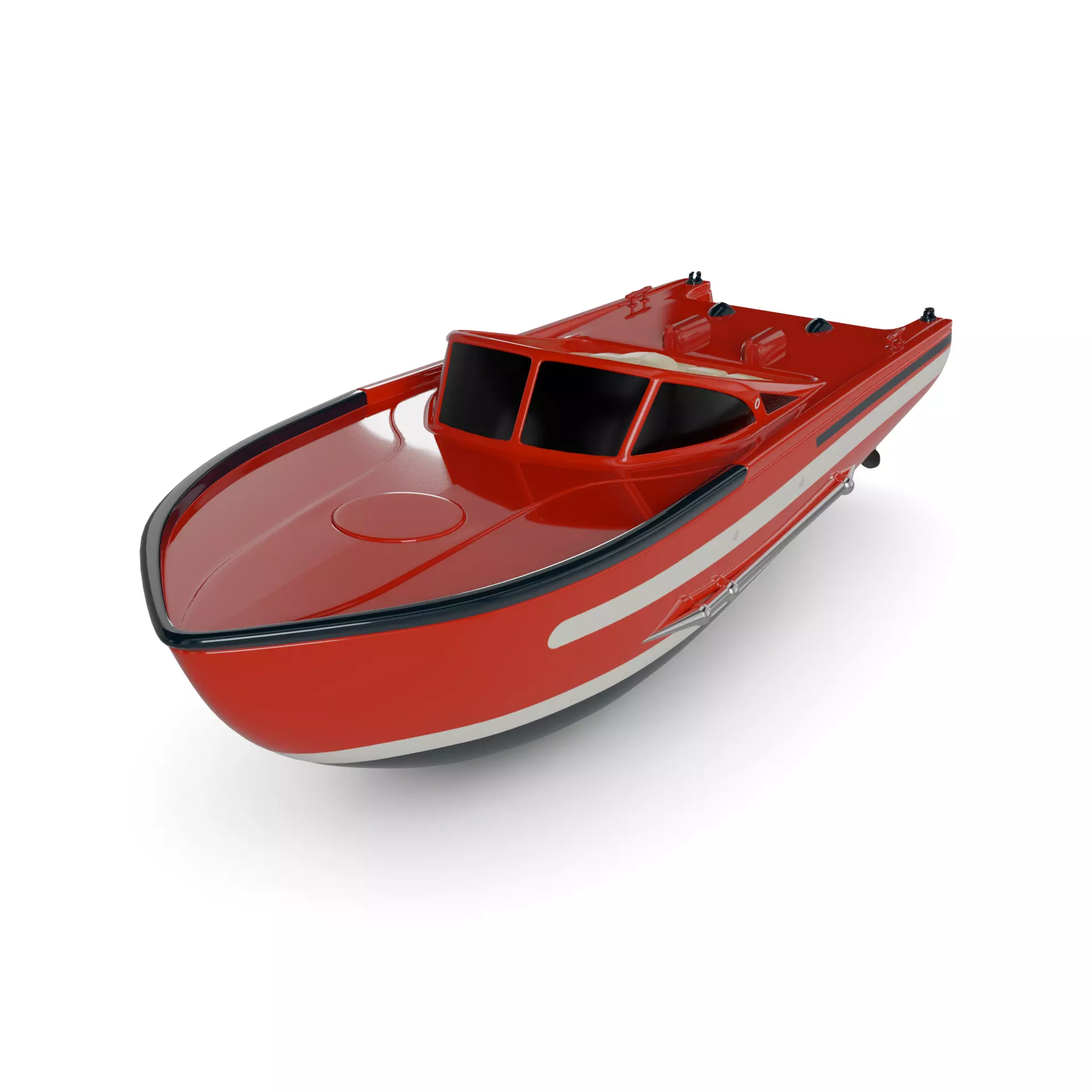 Motorboat 3D model_0