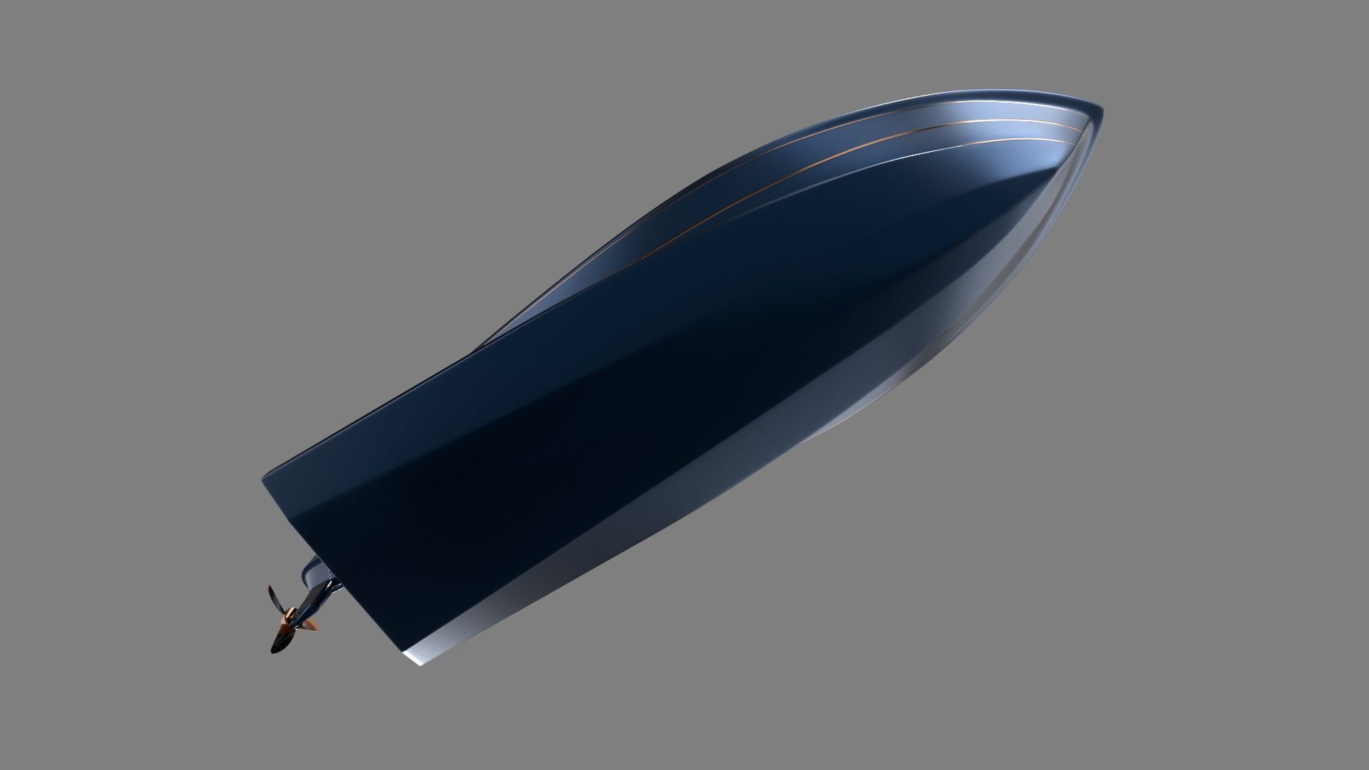 Motorboat 3D model_10