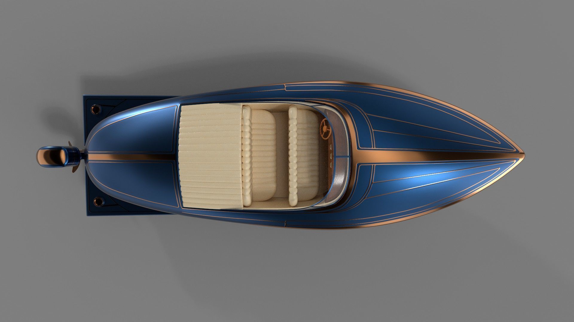 Motorboat 3D model_11