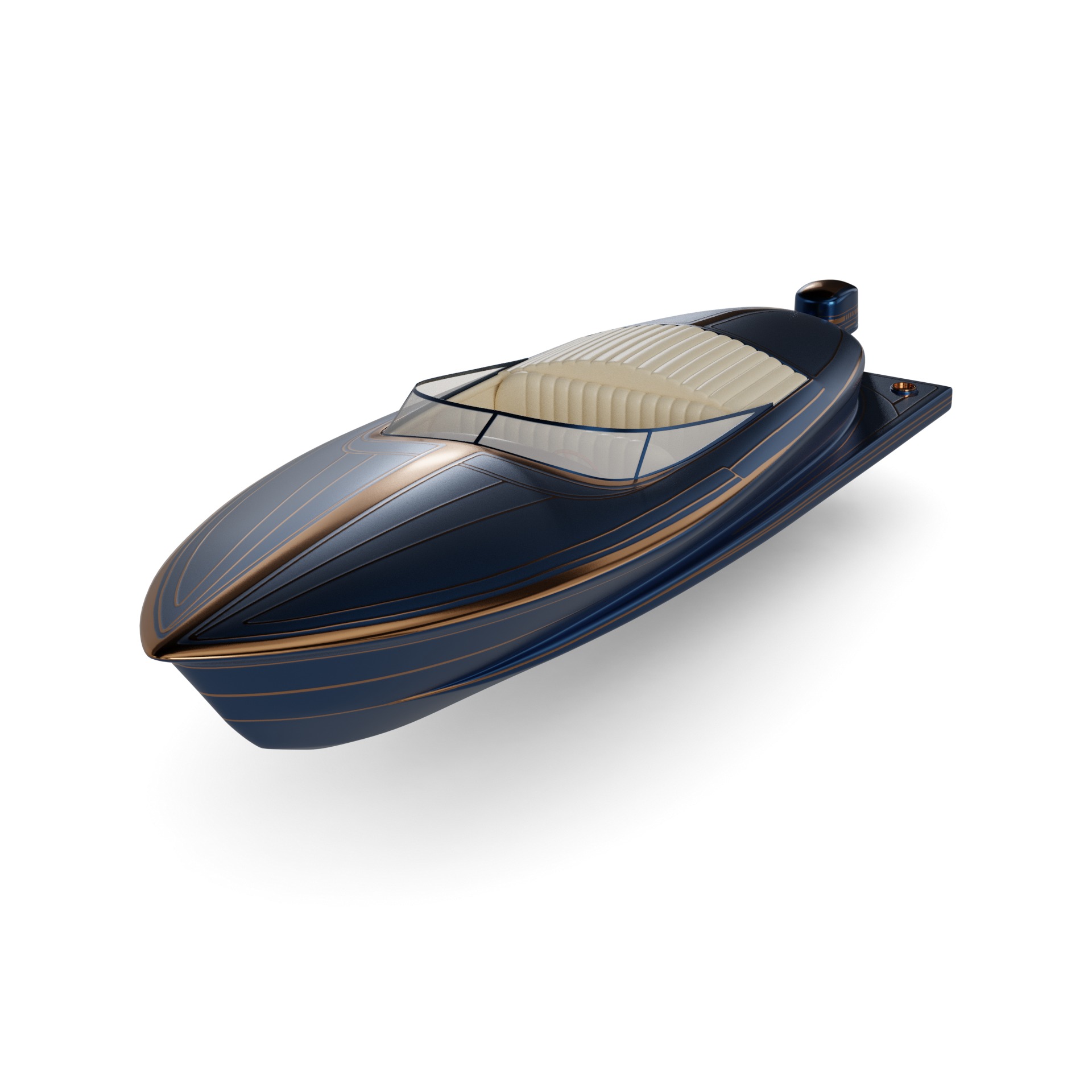 Motorboat 3D model_16