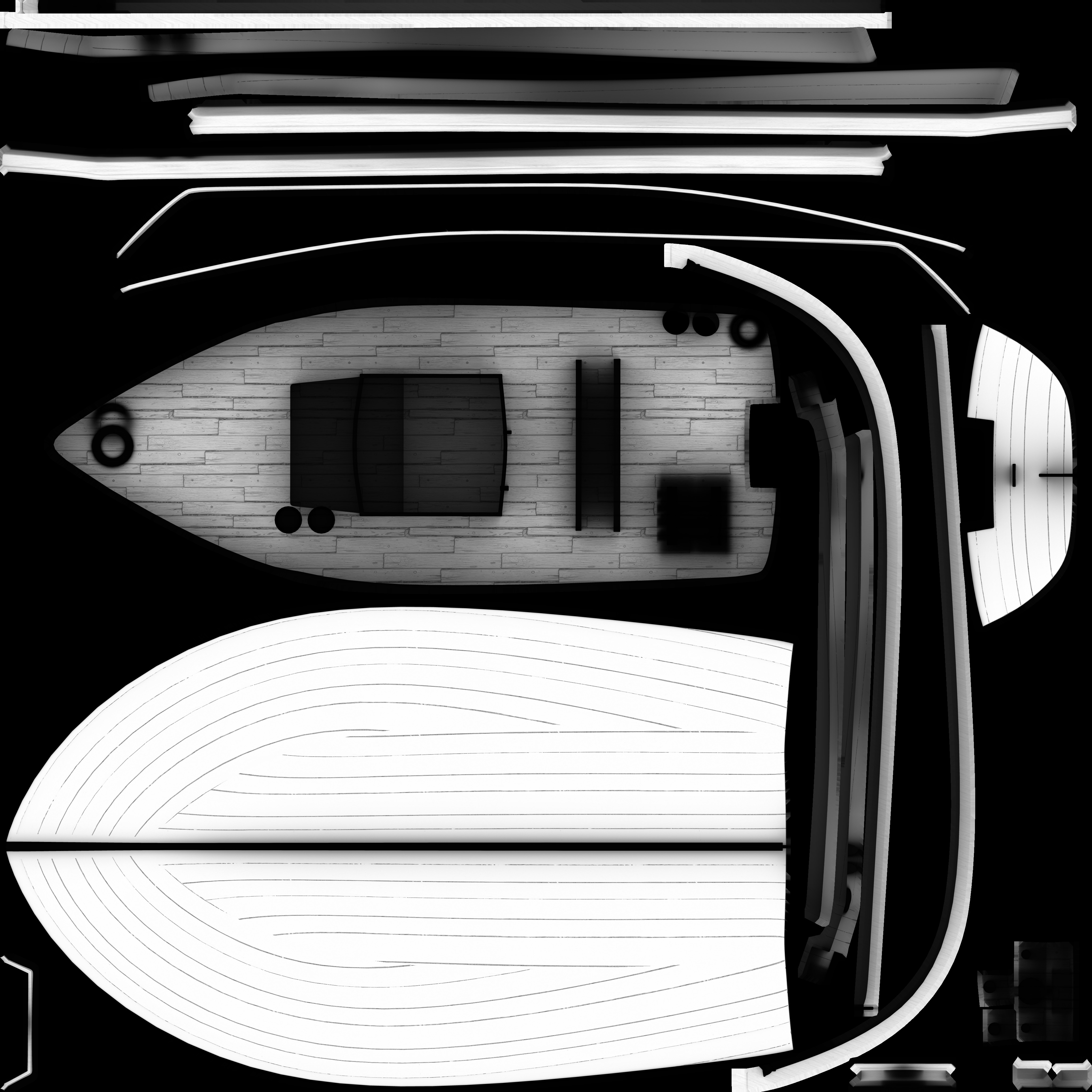 Motorboat 3D model_11