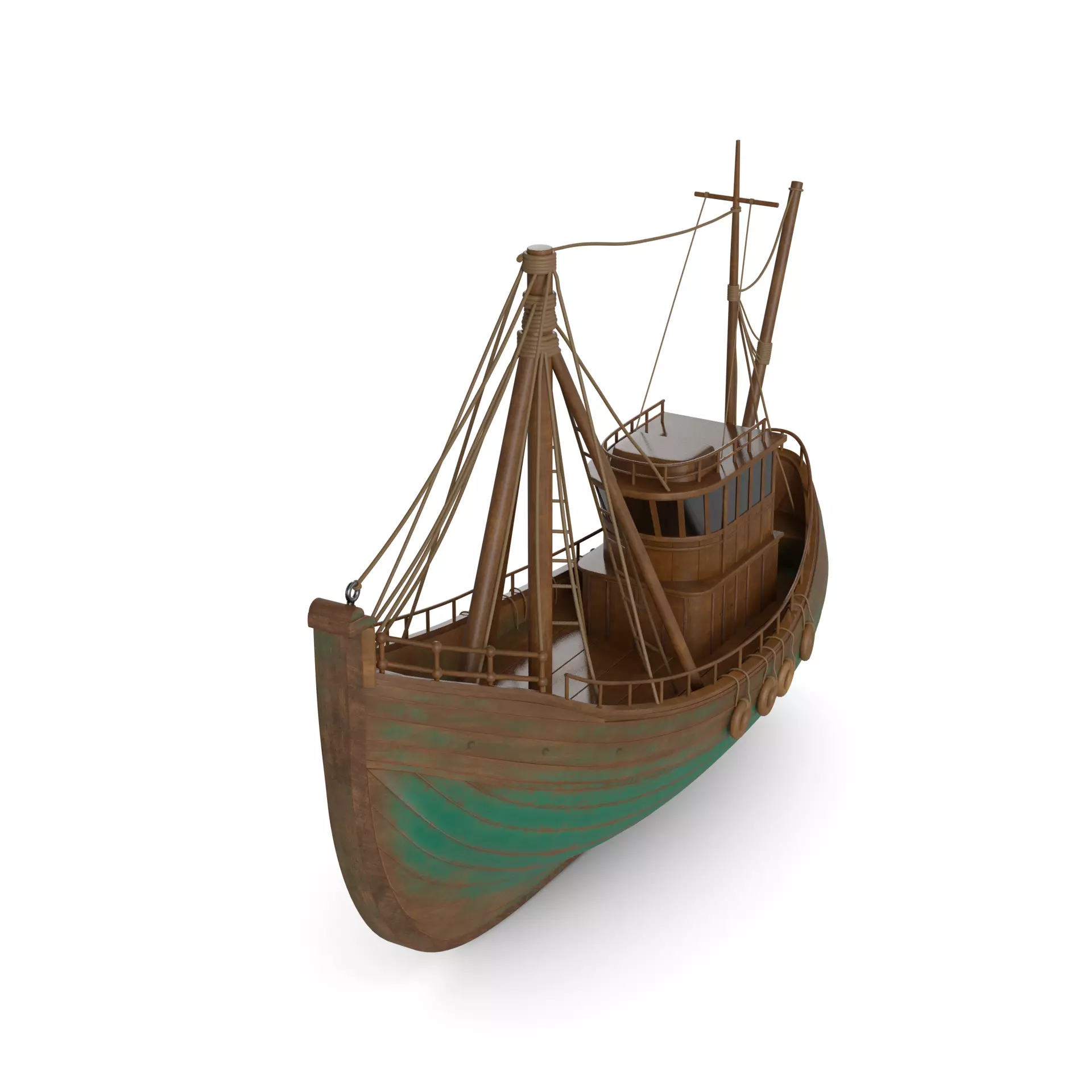Motorboat 3D model_0
