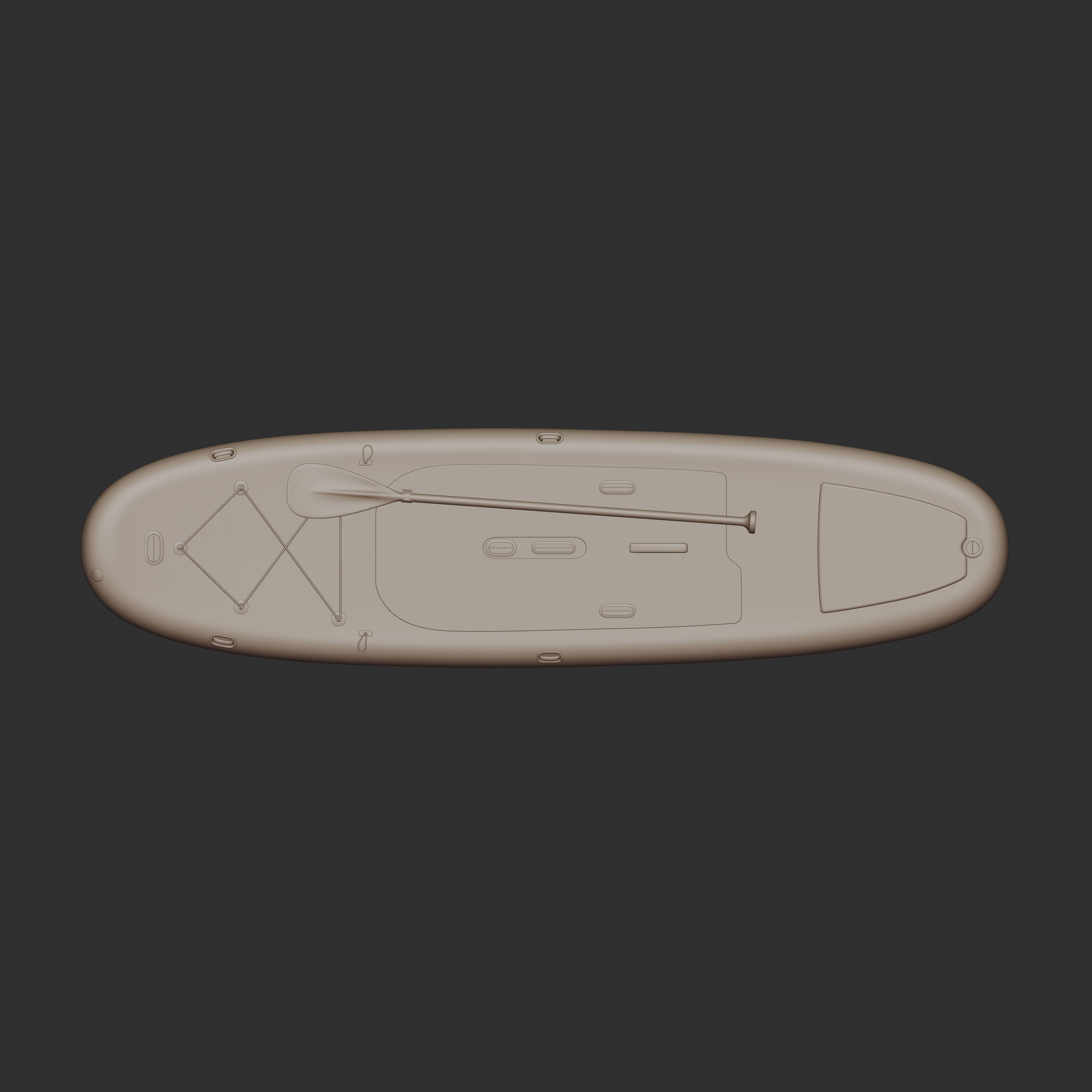 Paddleboard 3D model_6