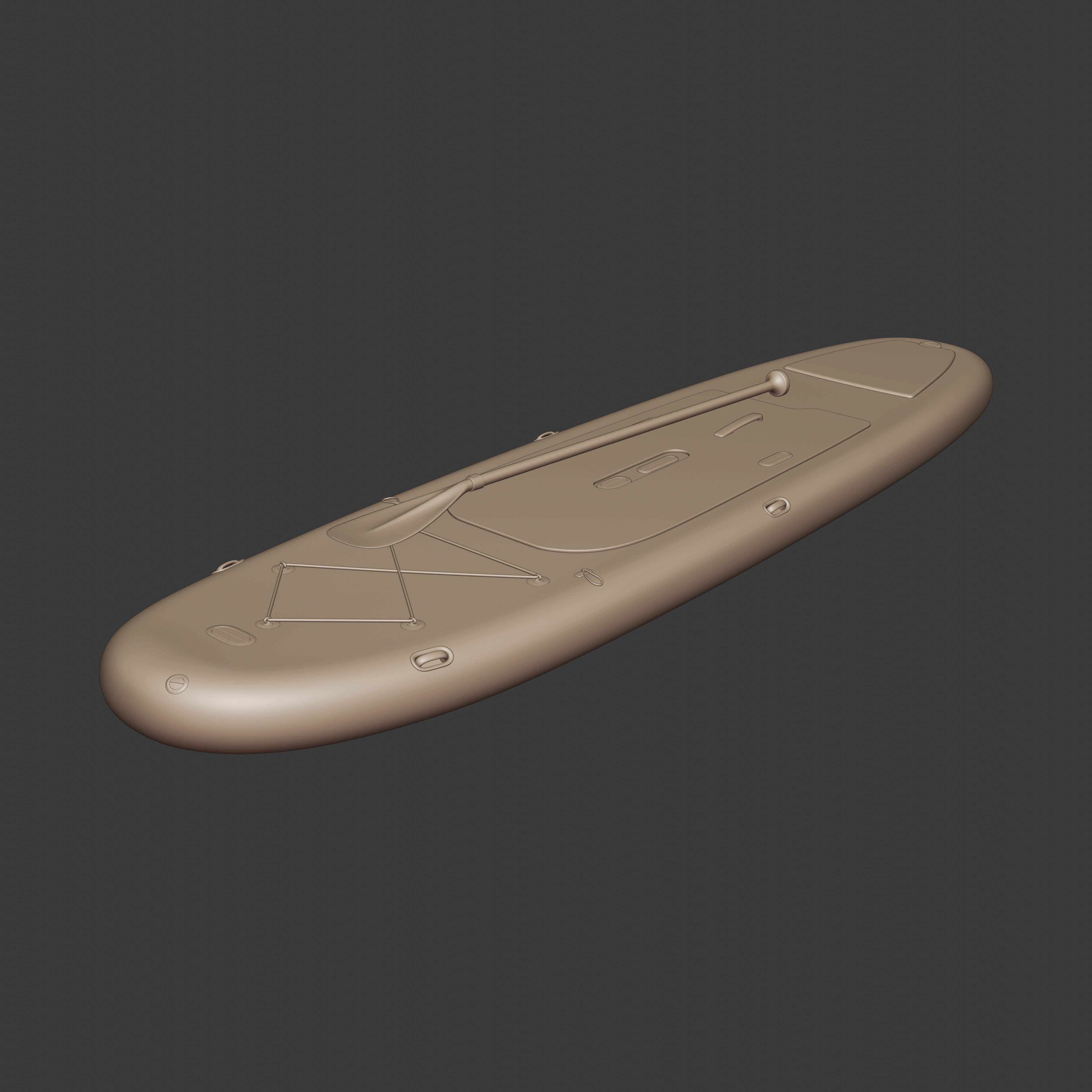 Paddleboard 3D model_5