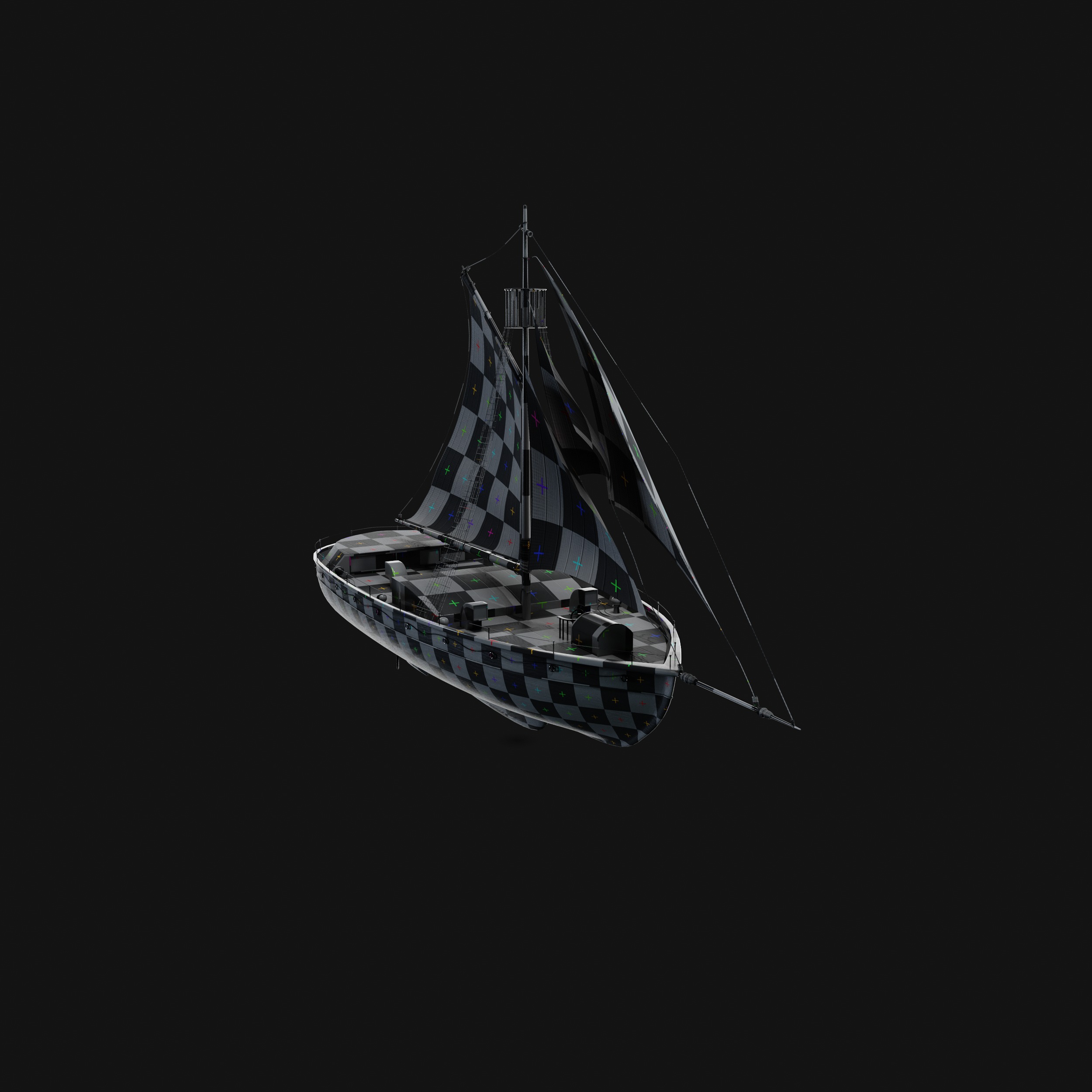 Dinghy 3D model_22