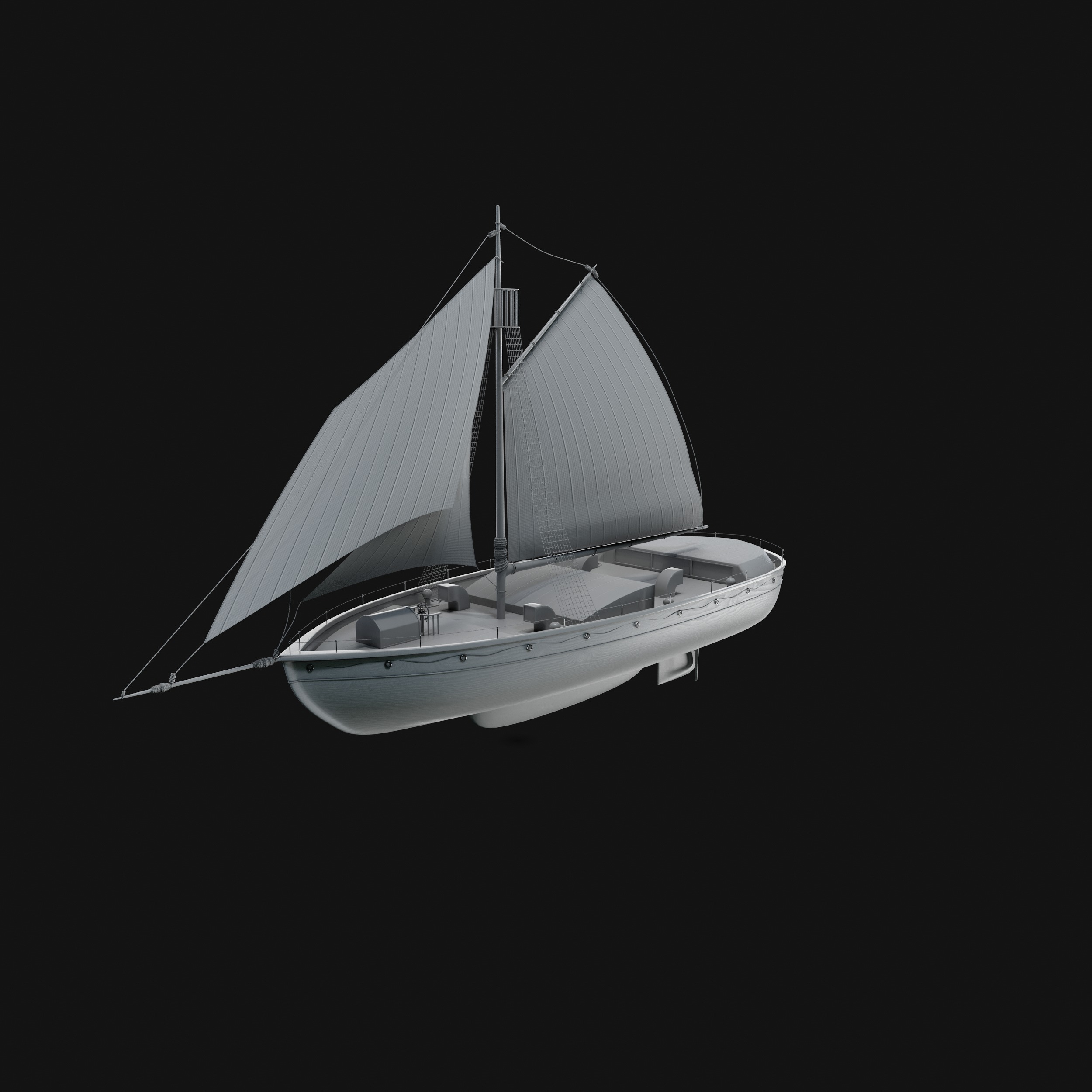 Dinghy 3D model_30