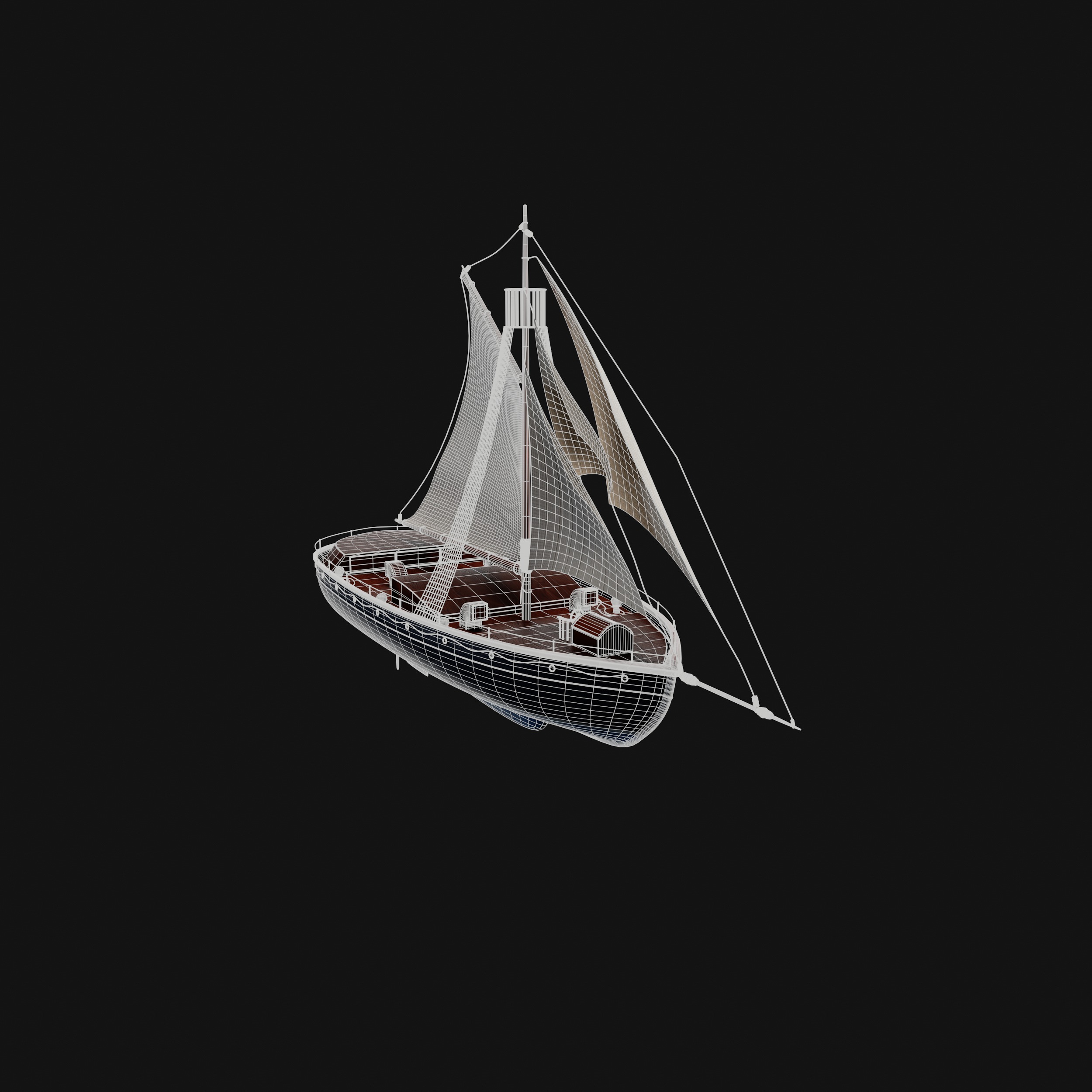 Dinghy 3D model_12