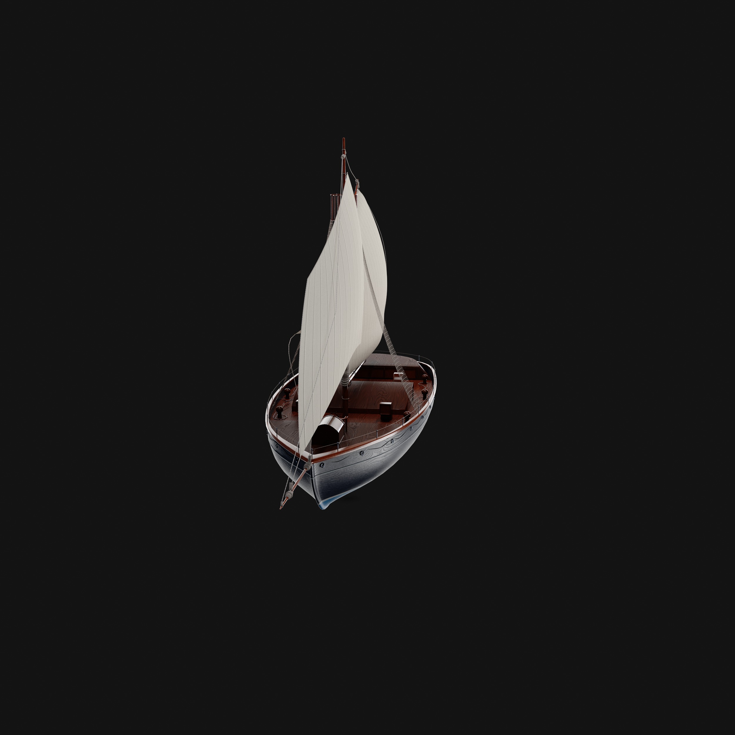 Dinghy 3D model_1