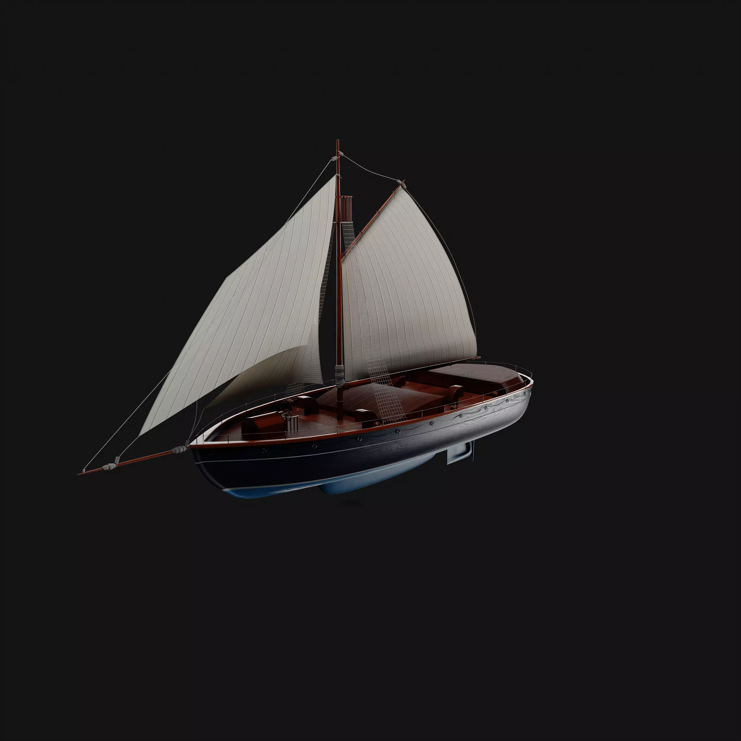 Dinghy 3D model_0