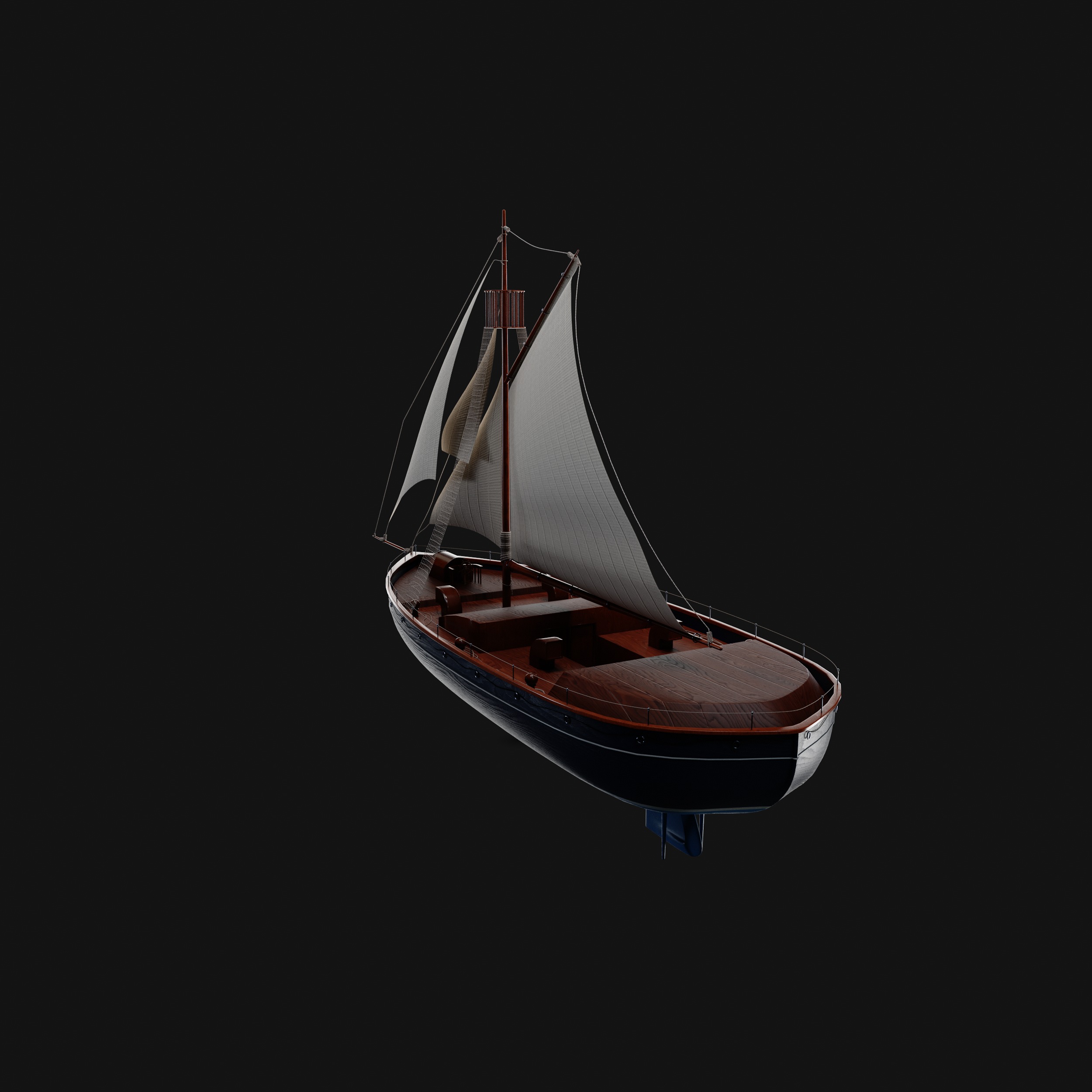Dinghy 3D model_7