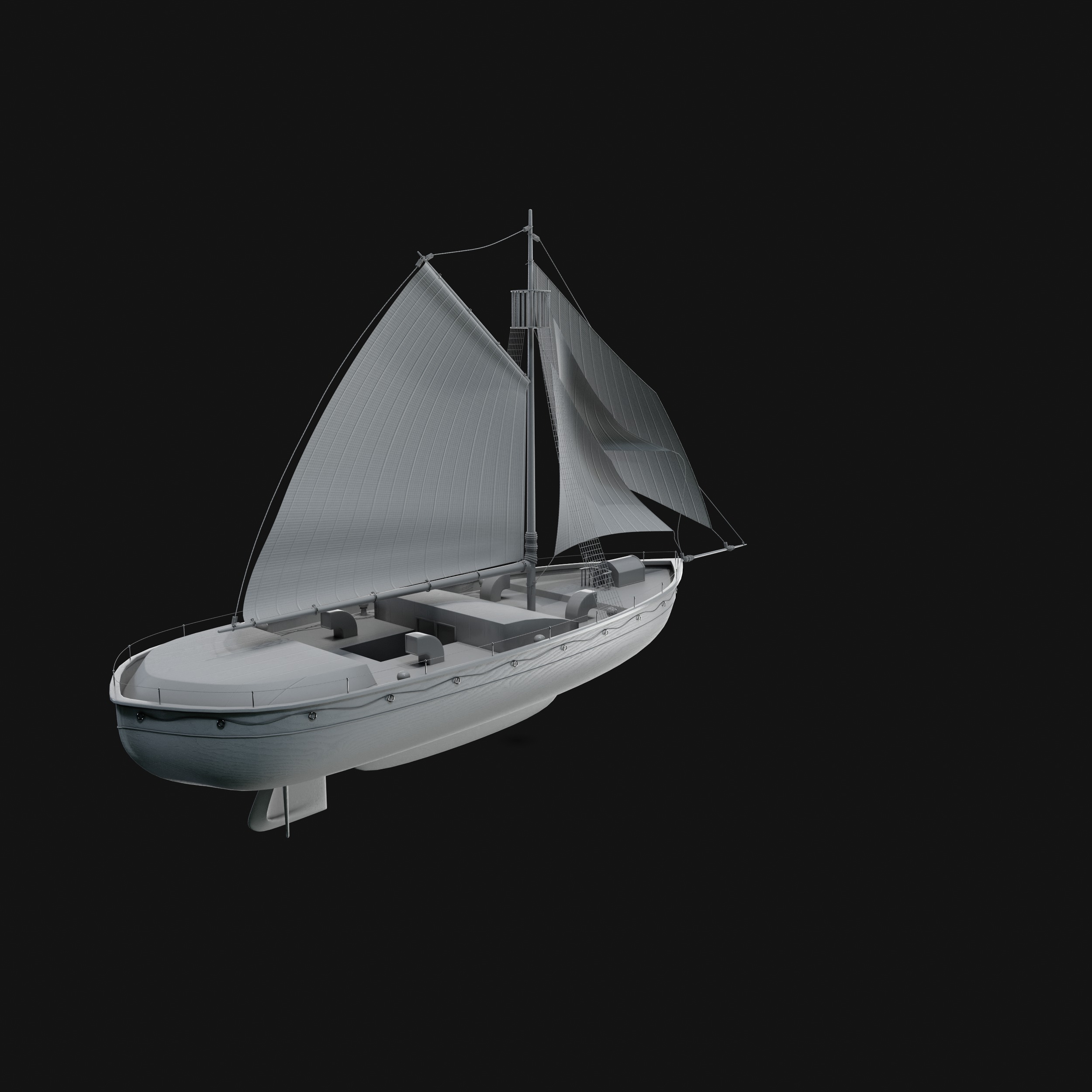 Dinghy 3D model_35