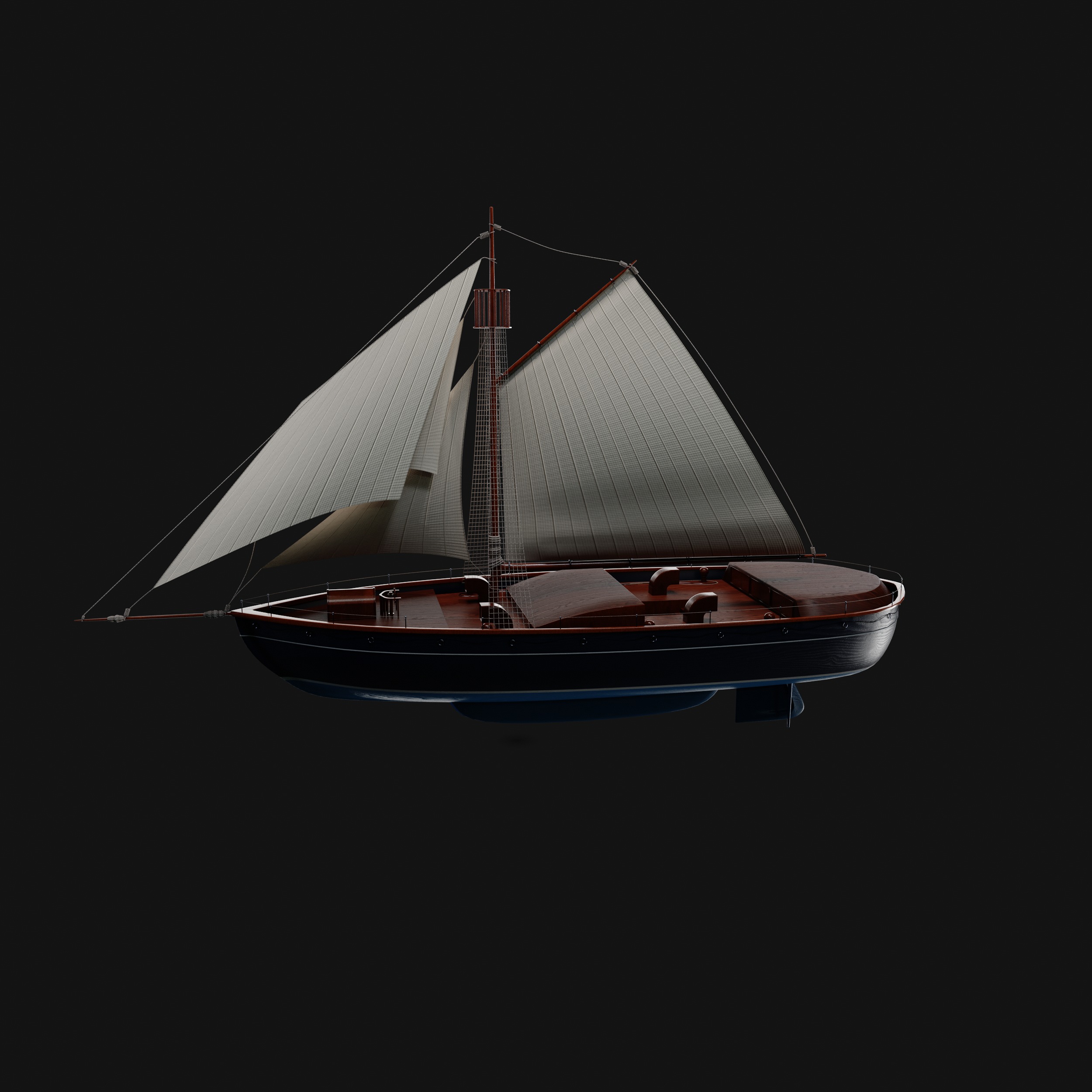 Dinghy 3D model_9