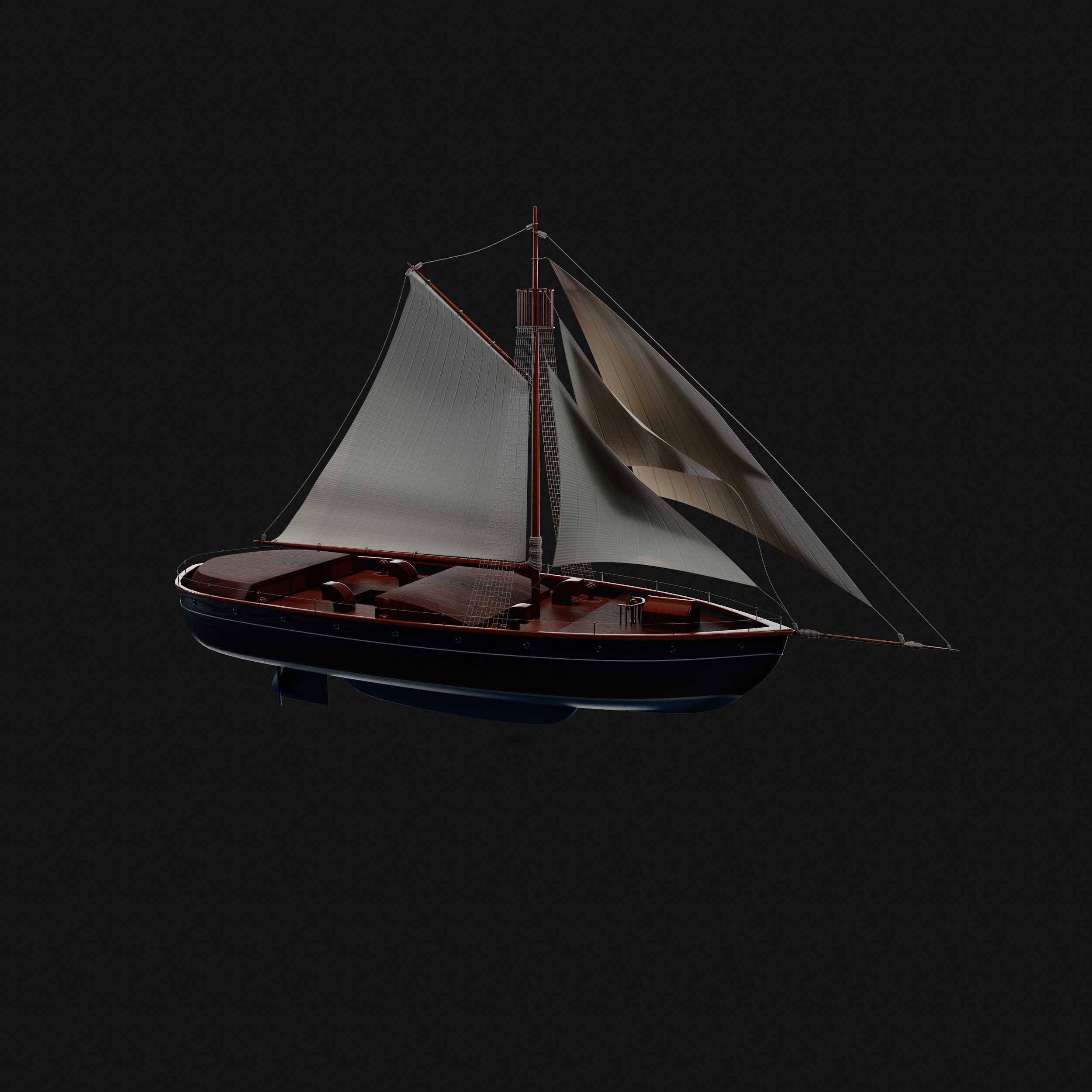Dinghy 3D model_3