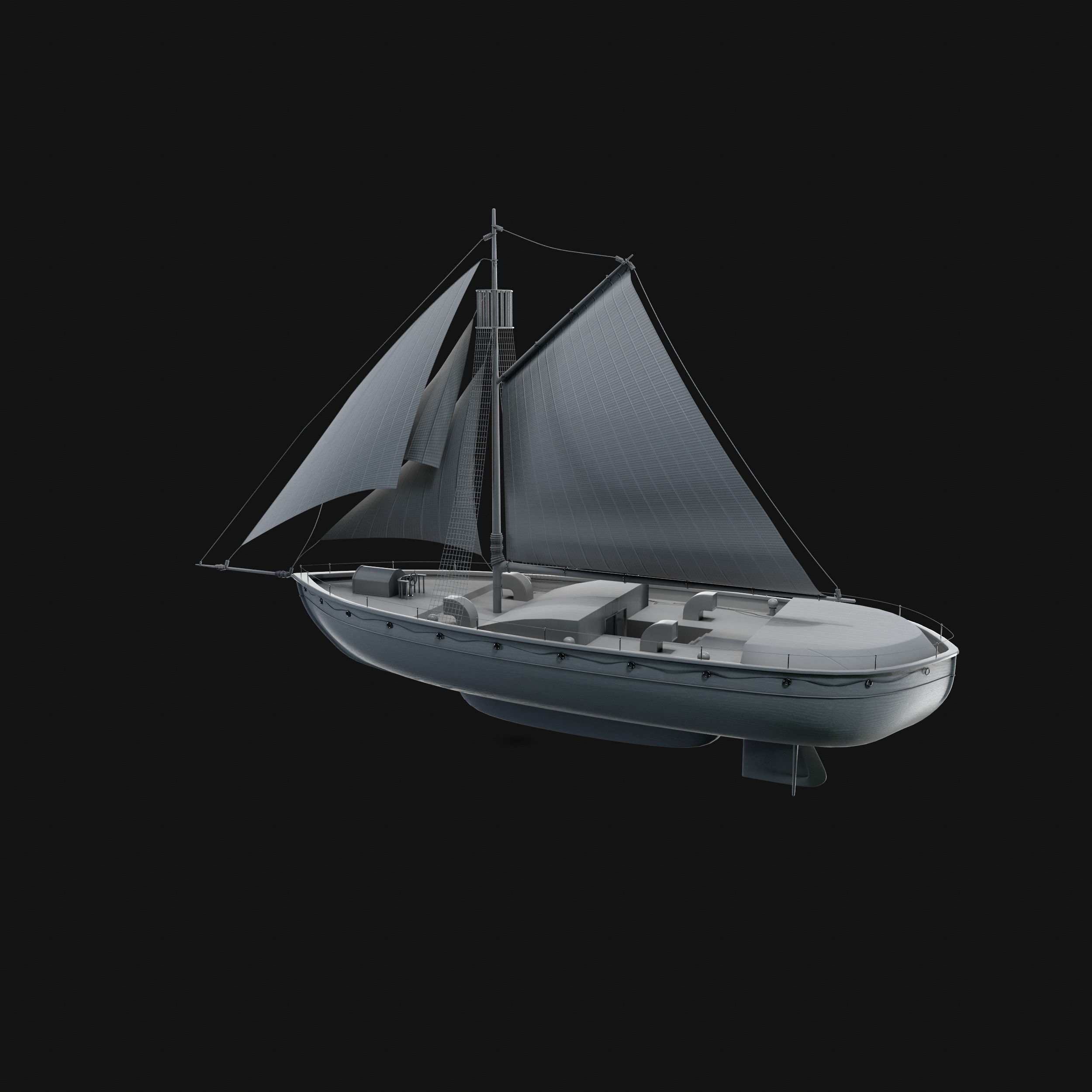 Dinghy 3D model_38
