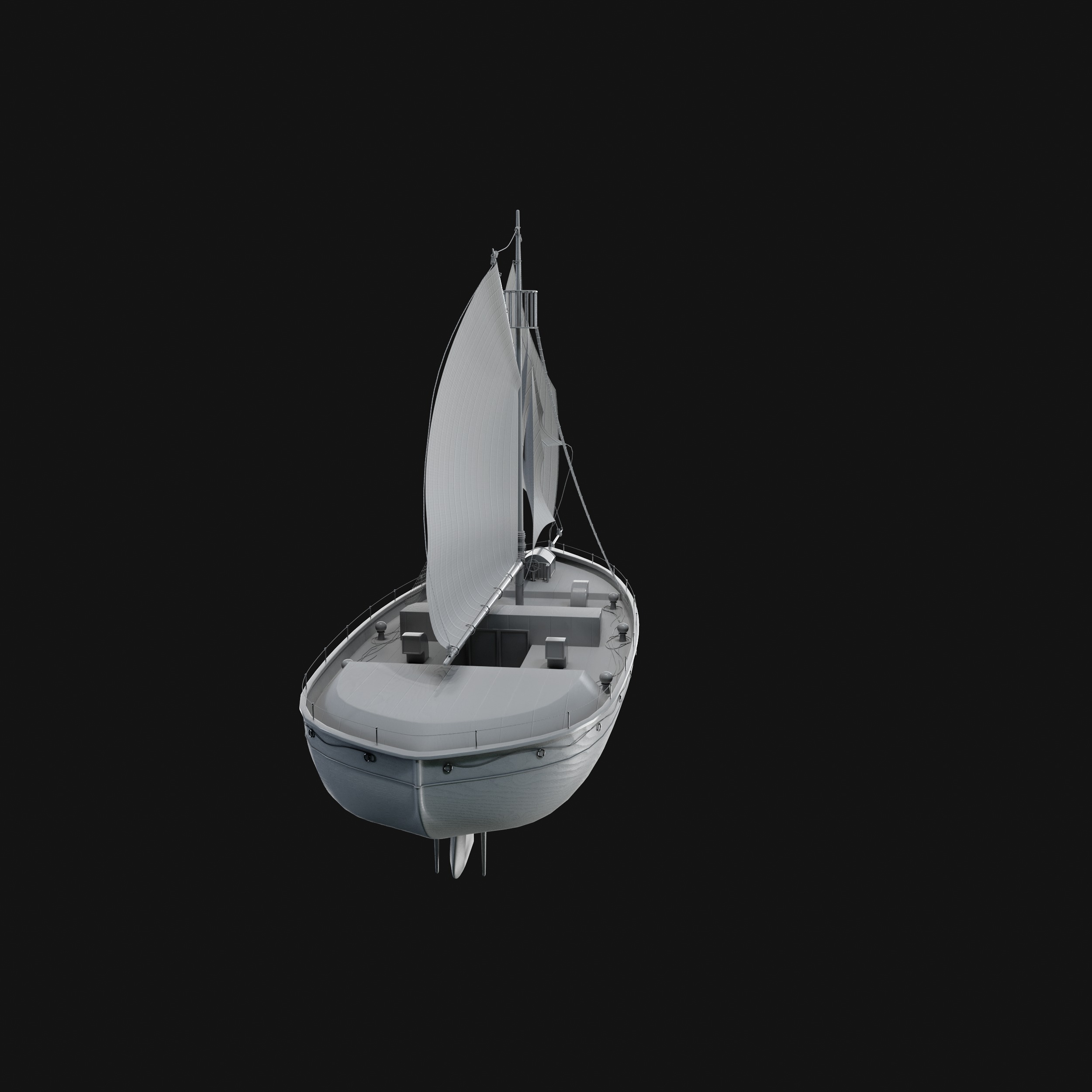 Dinghy 3D model_36
