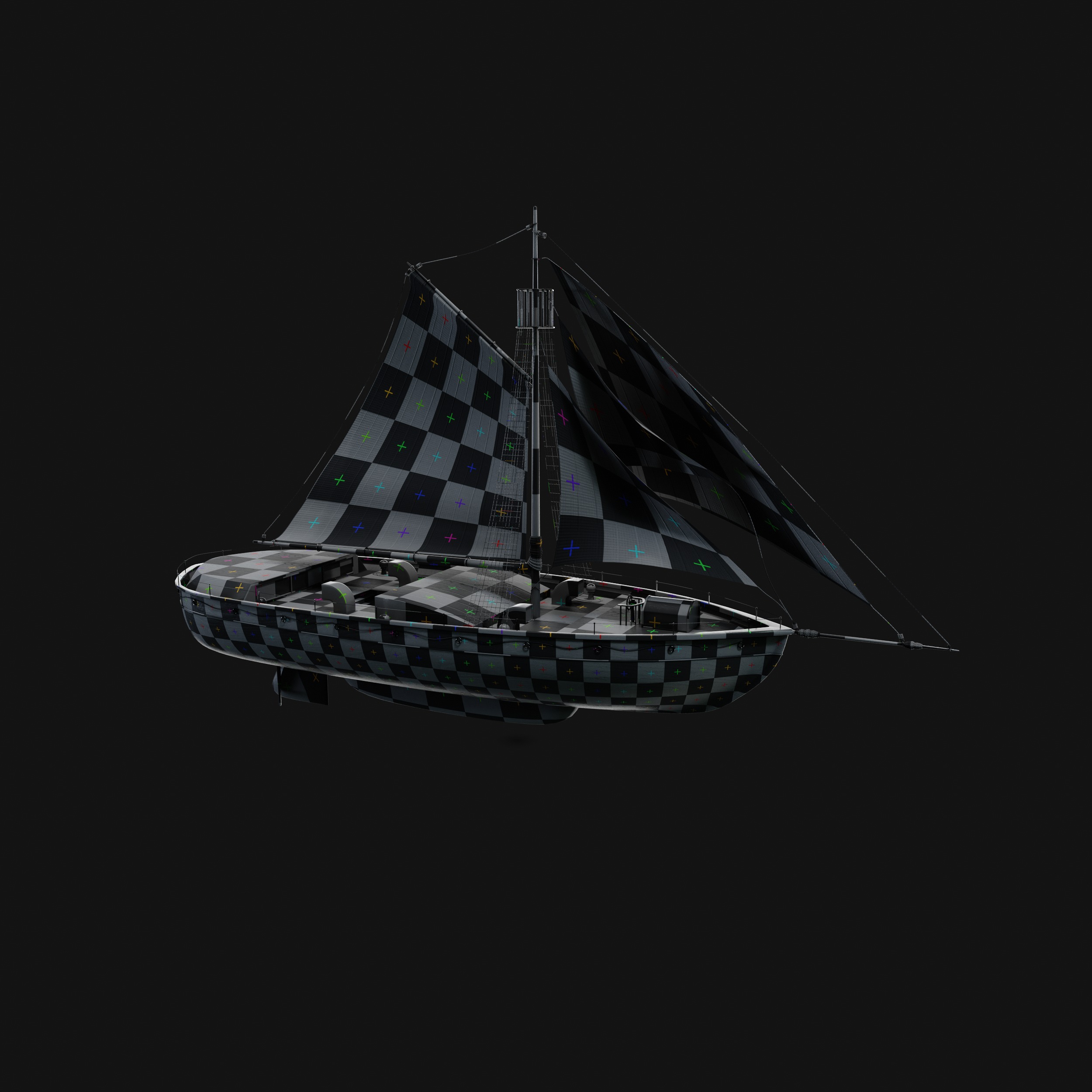 Dinghy 3D model_23