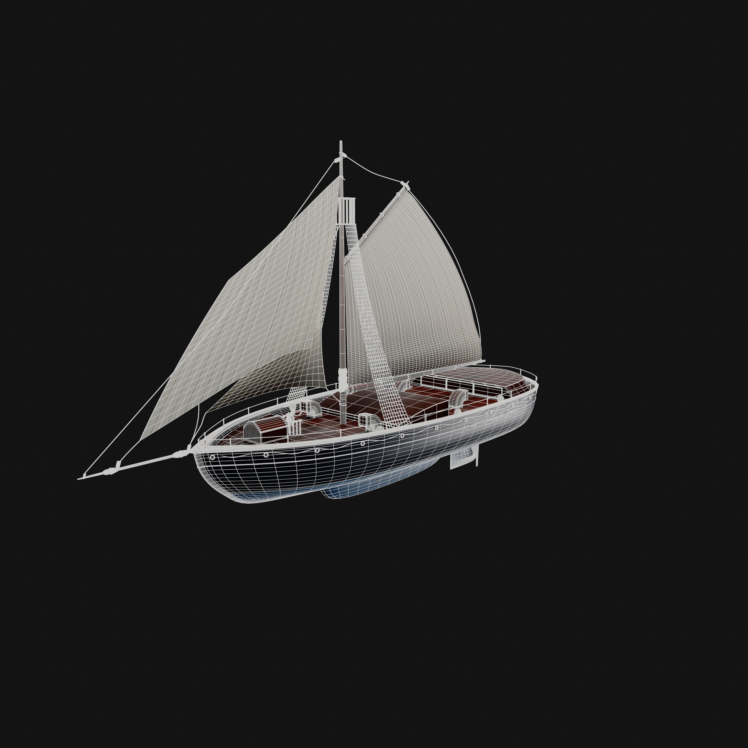 Dinghy 3D model_10