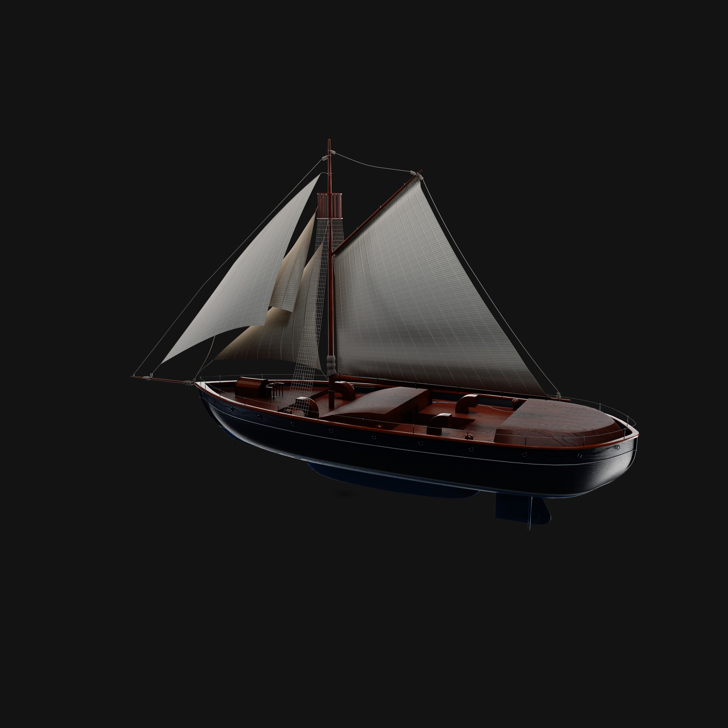 Dinghy 3D model_8